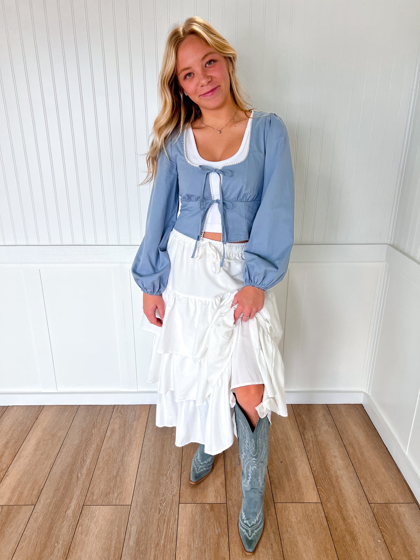 Tess Western Embroidered Pointed Toe Tall Boots-CCOCCI-The Twisted Chandelier