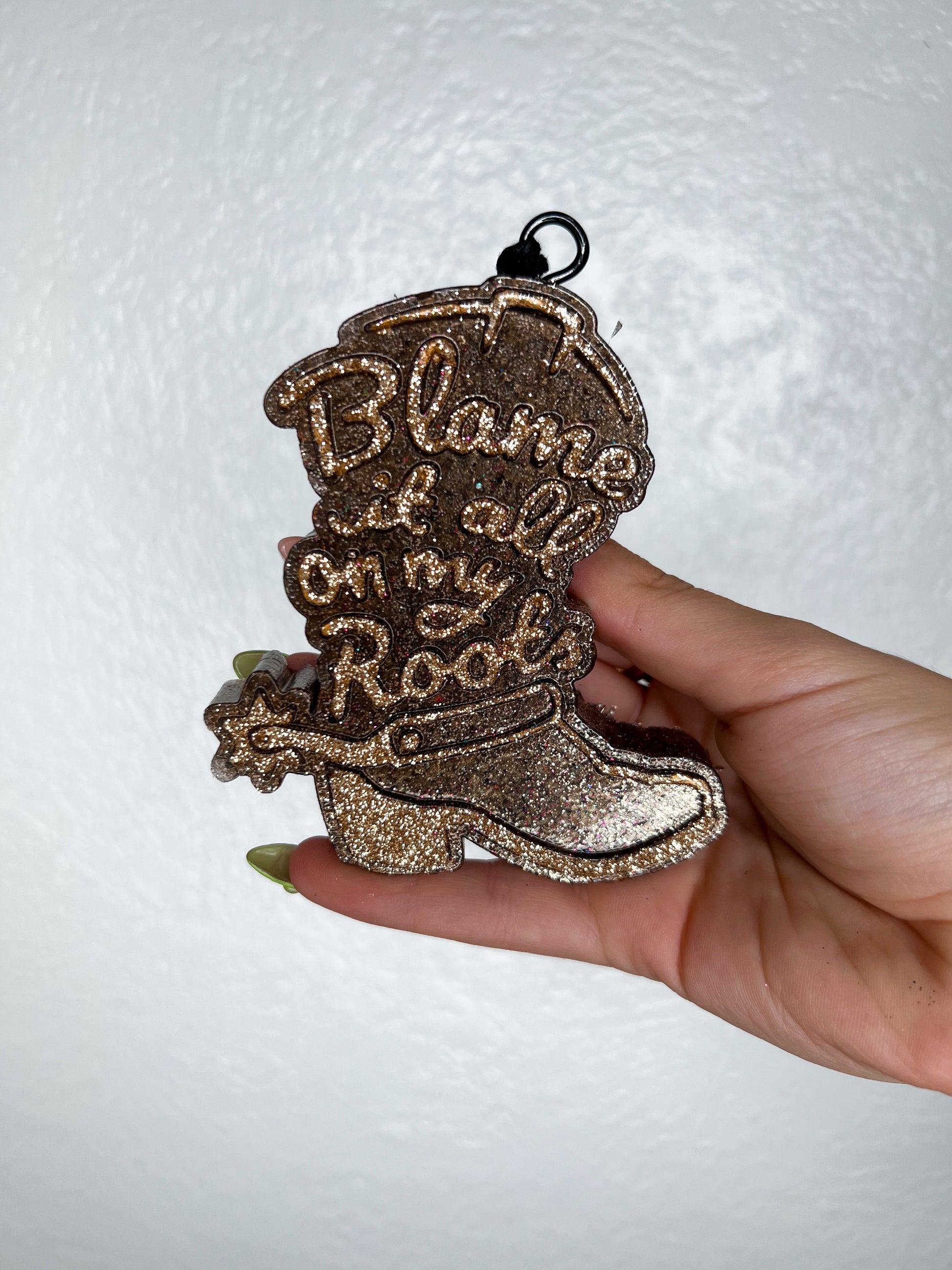 Blame it all on my roots Freshie-Ginger & Lace-Fruit Loop-Brown-The Twisted Chandelier