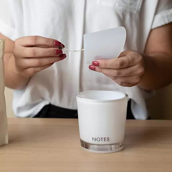 NOTES® Starter Glass and Silicone Cleanout Insert-Candles-Notes Candles-The Twisted Chandelier