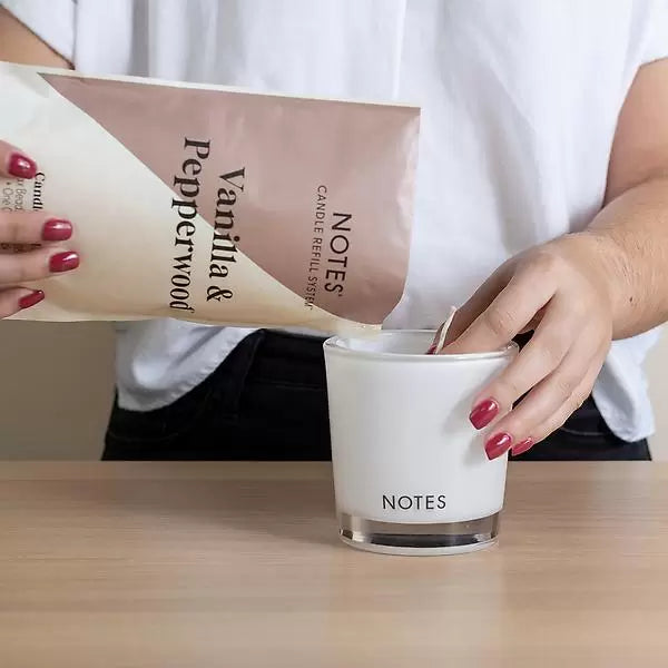 NOTES® Starter Glass and Silicone Cleanout Insert-Candles-Notes Candles-The Twisted Chandelier