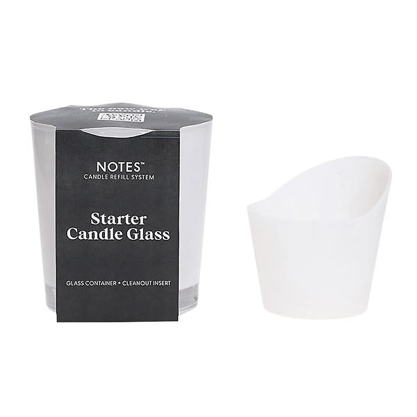 NOTES® Starter Glass and Silicone Cleanout Insert-Candles-Notes Candles-The Twisted Chandelier