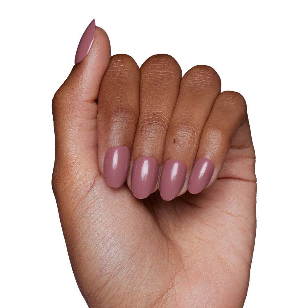 Fall Mauve Press-On Nails | Fall Solids | Short Oval-Glamnetic-The Twisted Chandelier