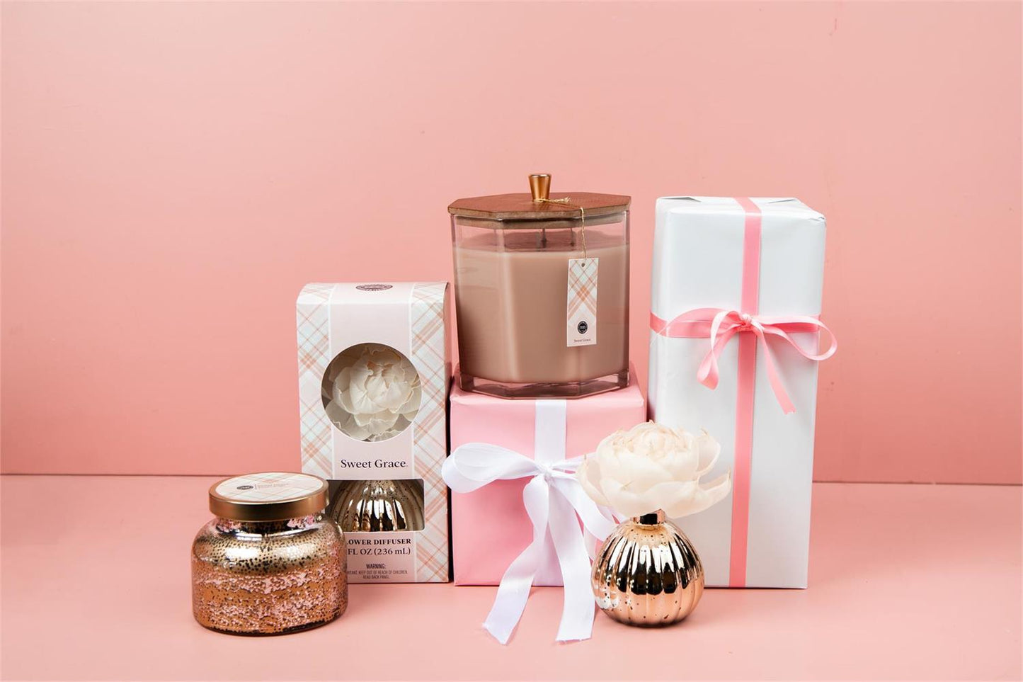 Bridgewater Sweet Grace Collection Candle Holiday Large Decor-Candle-Bridgewater-1000005088,FD 08/20/24,TTCB5107-The Twisted Chandelier