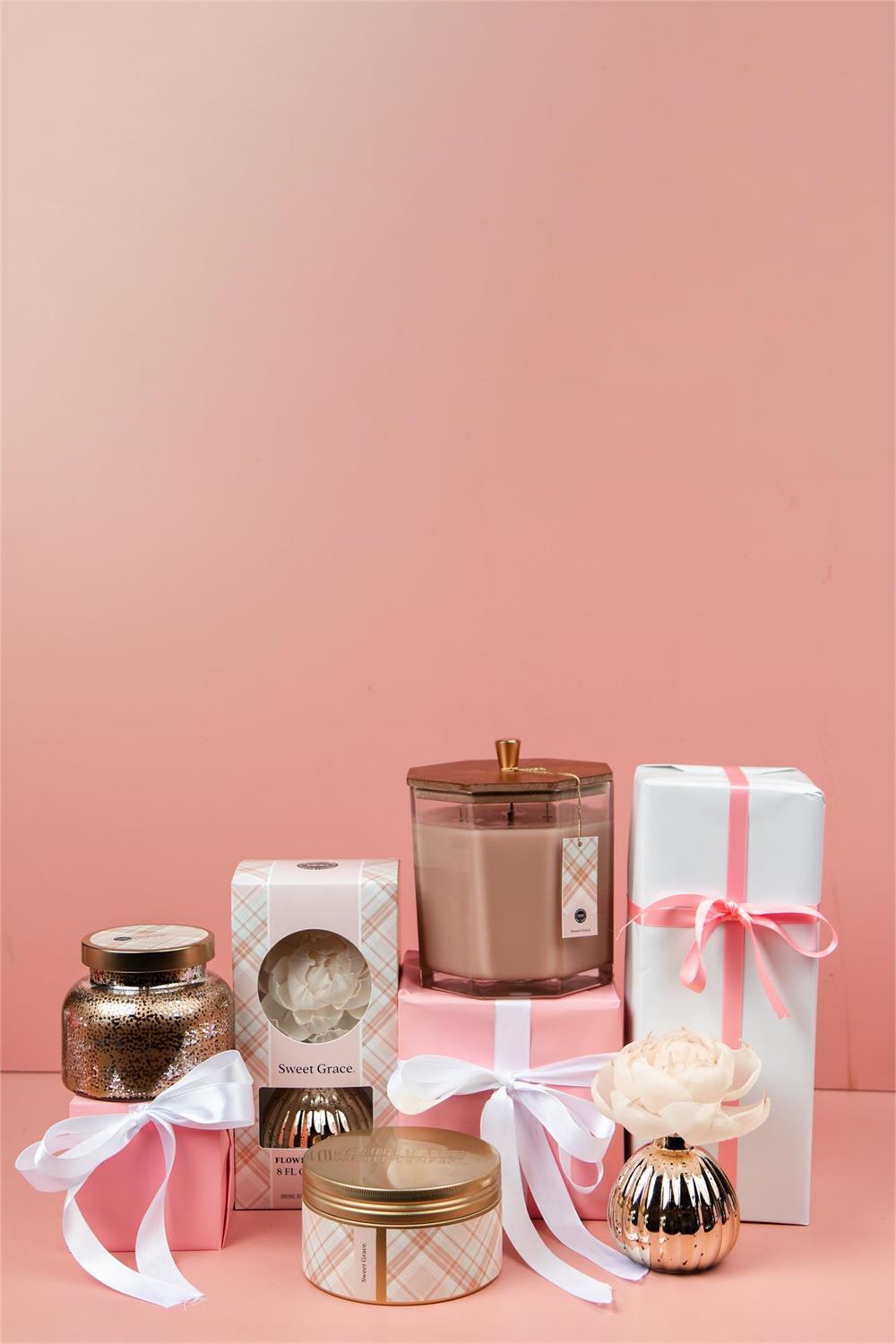 Bridgewater Sweet Grace Collection Candle Holiday Large Decor-Candle-Bridgewater-1000005088,FD 08/20/24,TTCB5107-The Twisted Chandelier