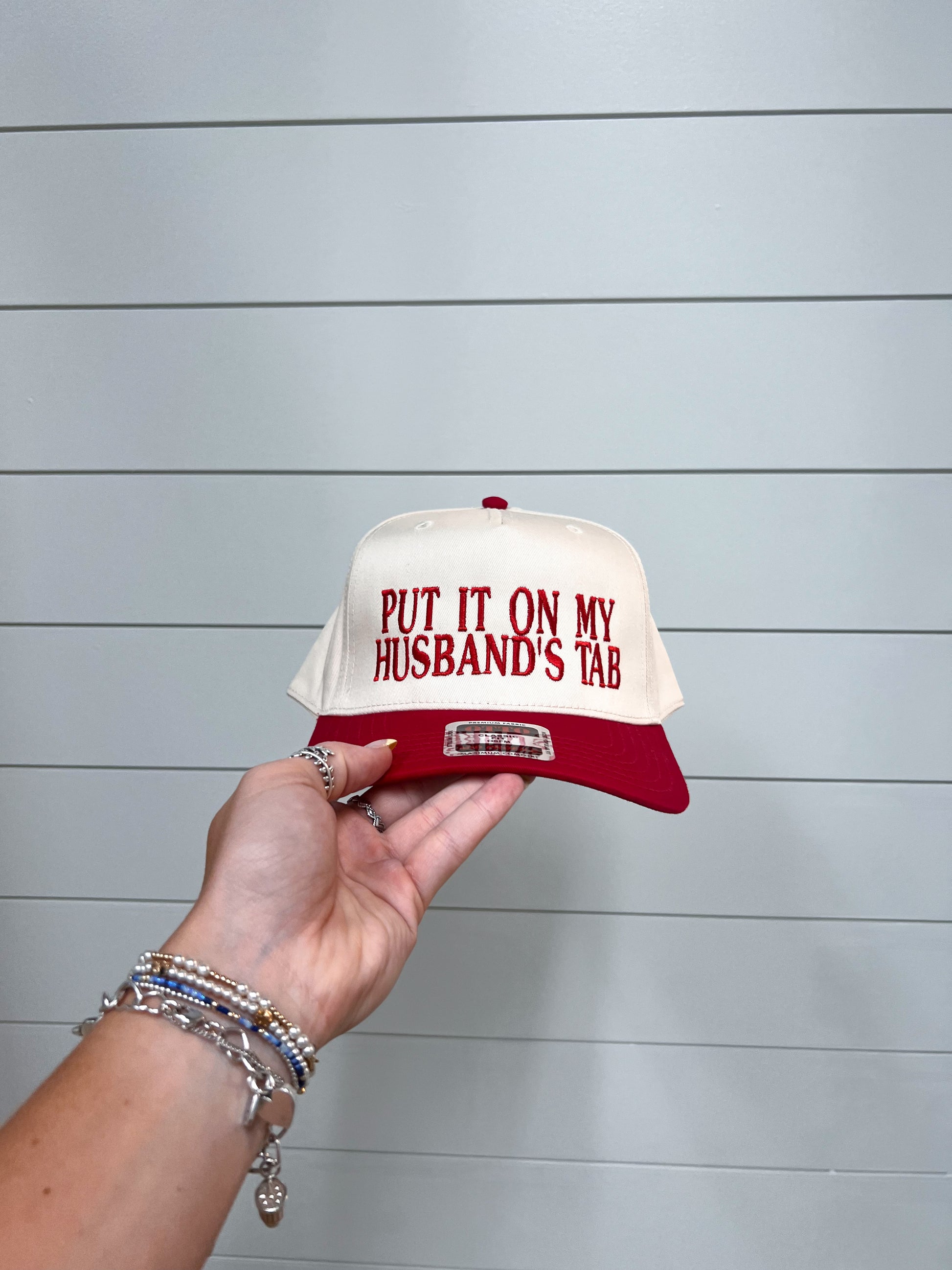 Put it on my Husbands Tab Embroidered Hat-Southern N Savvy-The Twisted Chandelier