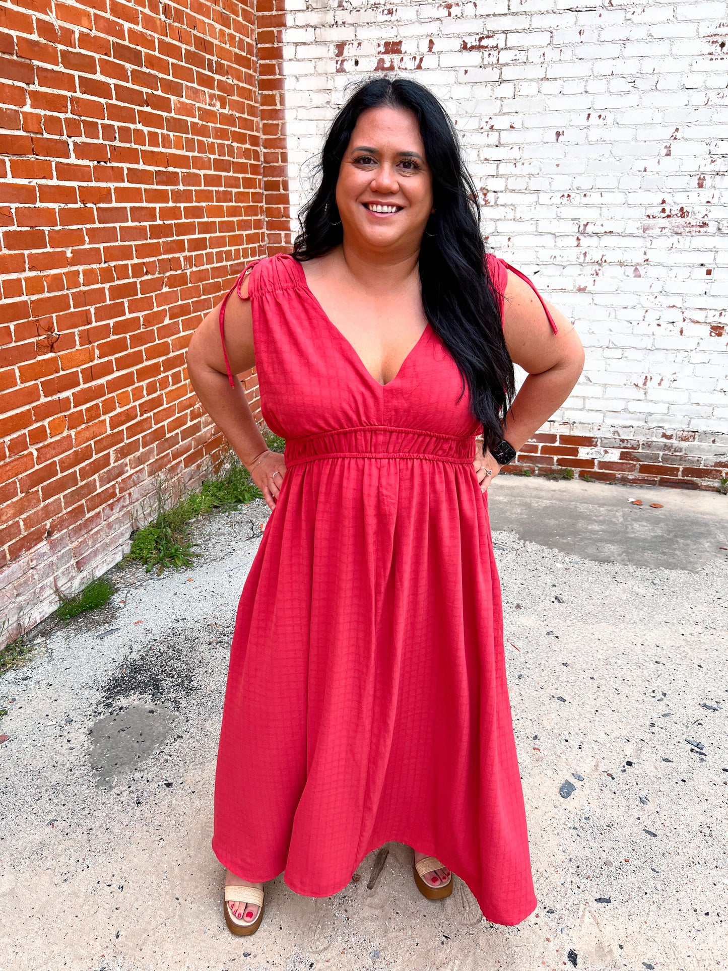 Valerie Textured Woven Goddess like Midi Flare Dress-Dress-Heyson-04/21/25,05/25/24,1st md,BIN A2,Max Retail,western & concert-The Twisted Chandelier