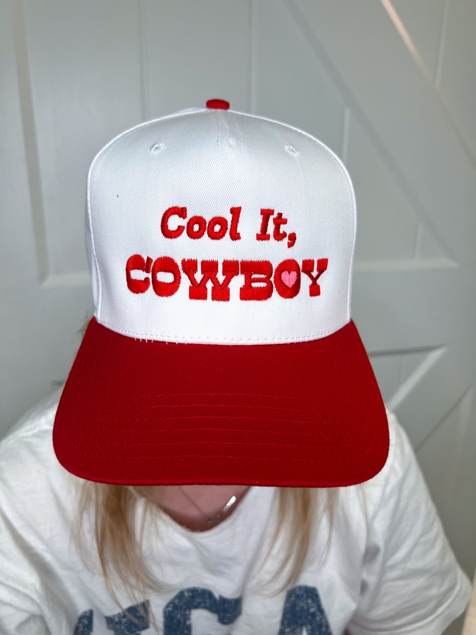 Cool it, Cowboy Heart Trucker Hats for Women-Katydid-The Twisted Chandelier