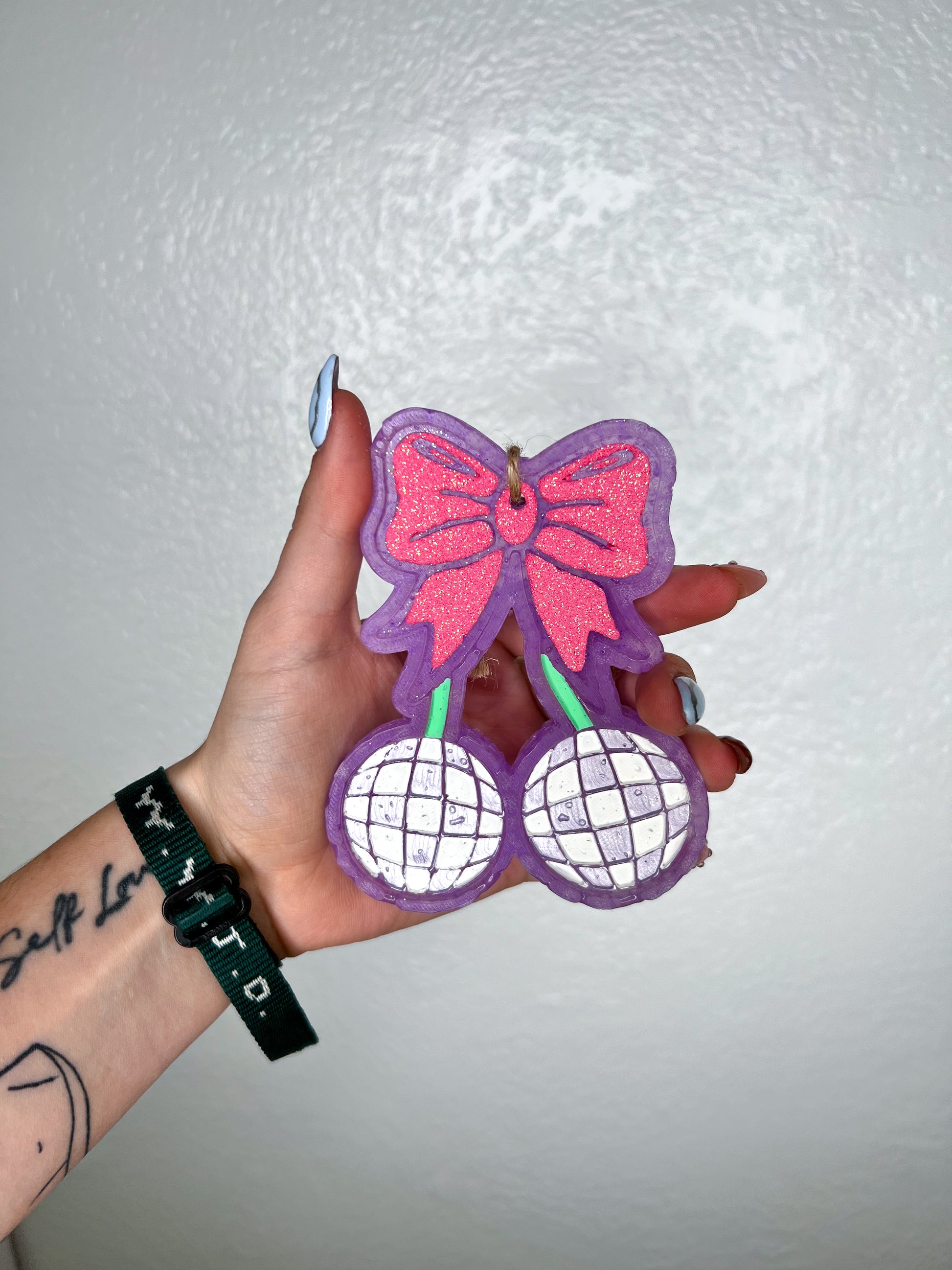 Disco Cherries with Bow Car Freshie-Southern Creek Wholesale-Dragon Berry-The Twisted Chandelier