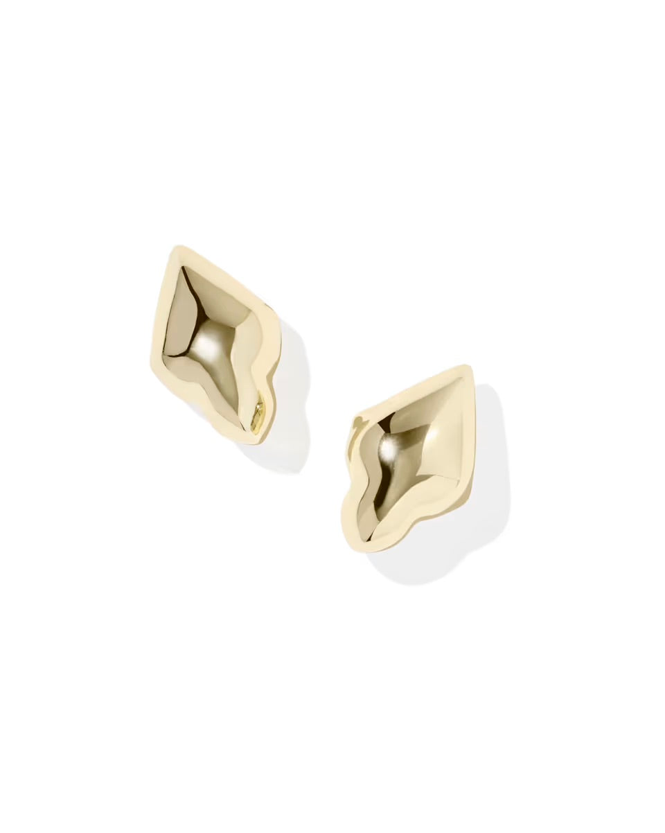 Kendra Scott Adeline Metal Stud Earrings Gold-Kendra Scott-E00943GLD-The Twisted Chandelier