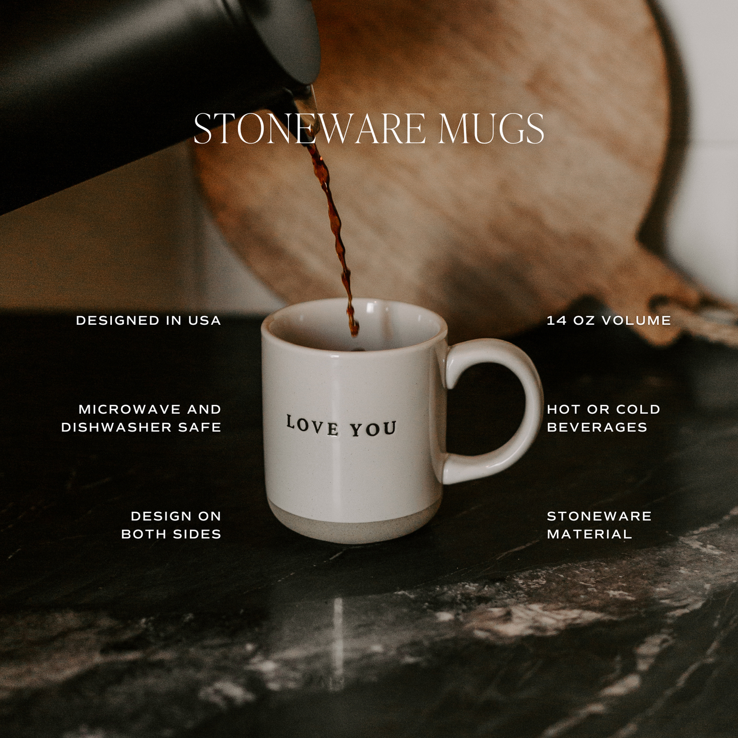 Trust In The Lord Stoneware Coffee Mug - Home Decor-Sweet Water Decor-The Twisted Chandelier