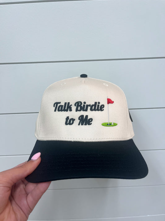 Talk Birdie To Me Men's Trucker Hats Vintage-Katydid-The Twisted Chandelier