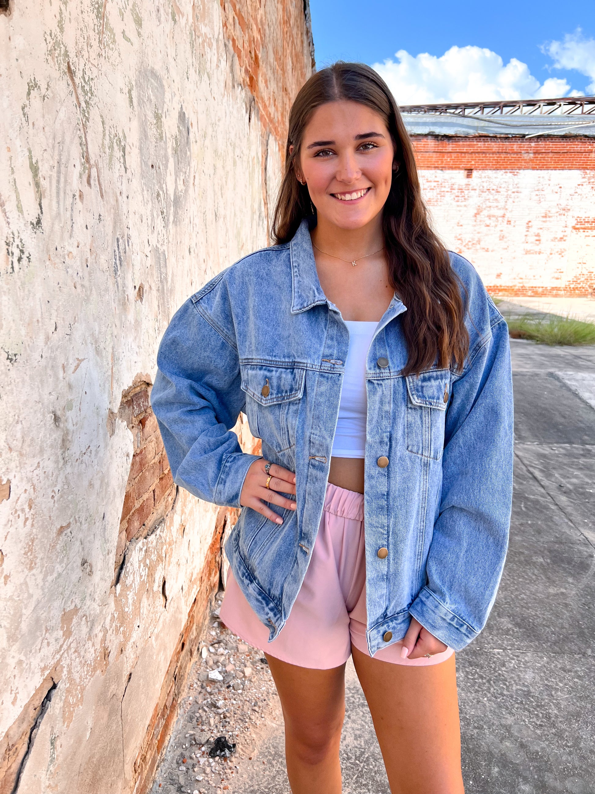 Oliver Boxy-Cut Denim Jacket-Jacket-Mono B-FD 09/03/24,not on the floor only in totes,Winter Tote T4-The Twisted Chandelier