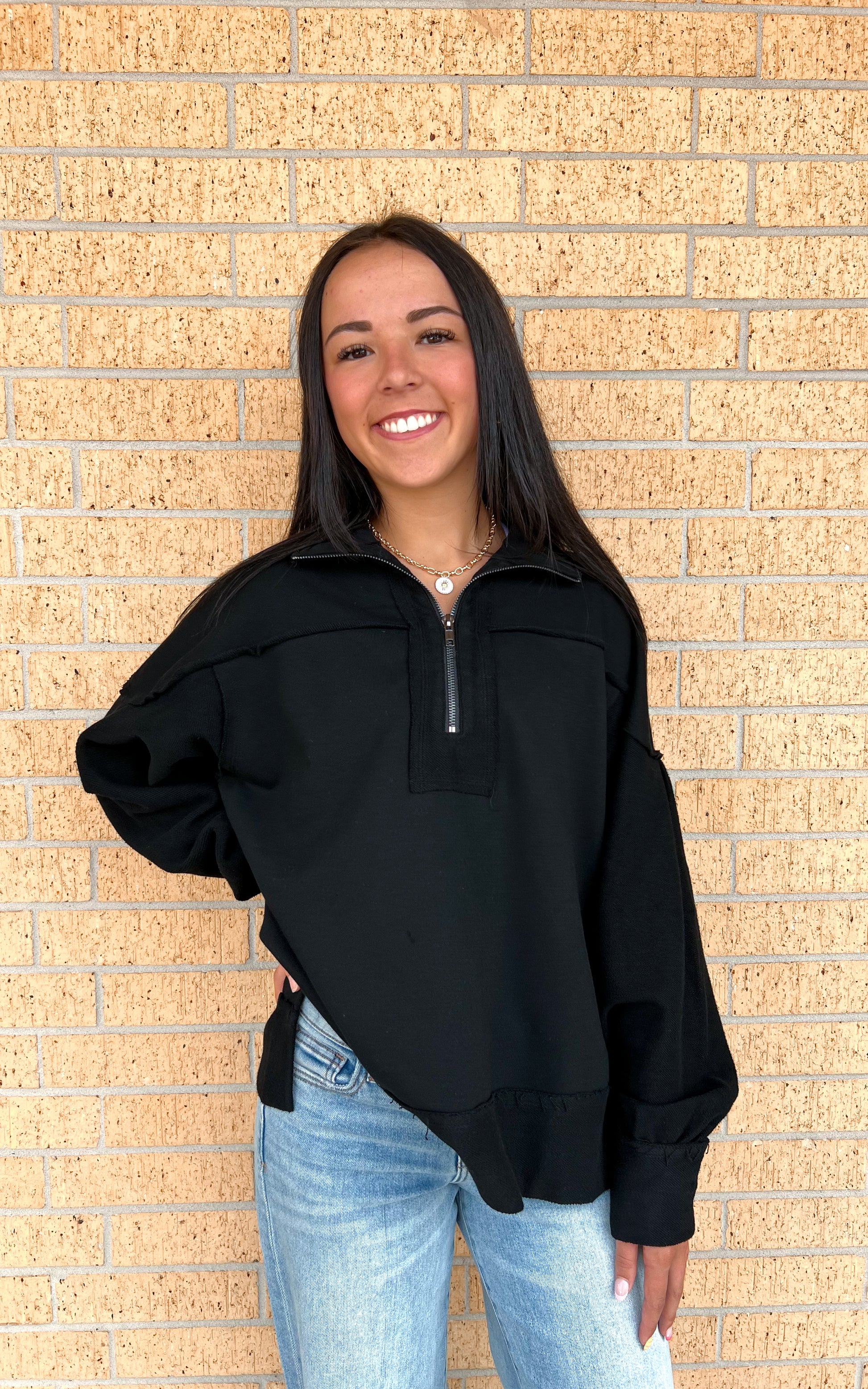 Riven Game day Zip-Up French Terry Pullover-Sewn and Seen-Bin a4,FD 09/30/25,Tops Collection-The Twisted Chandelier