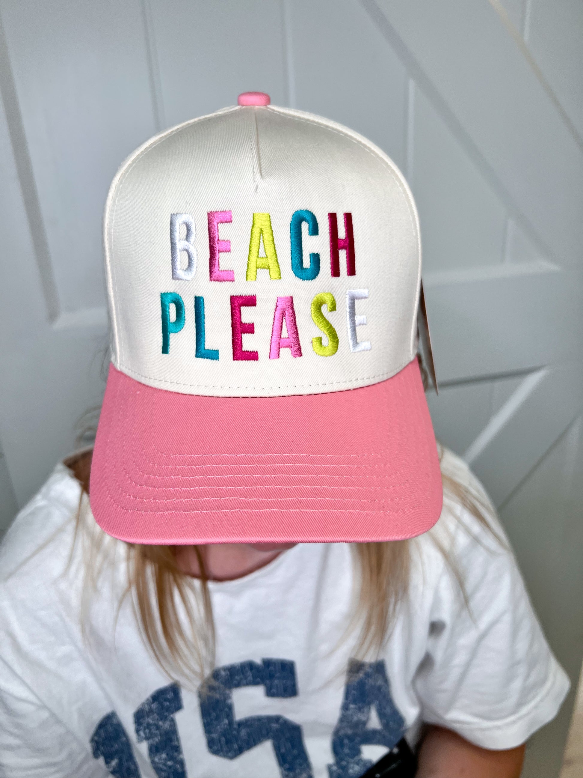 BEACH PLEASE (Multicolored) Two-Toned Hat-Katydid-The Twisted Chandelier