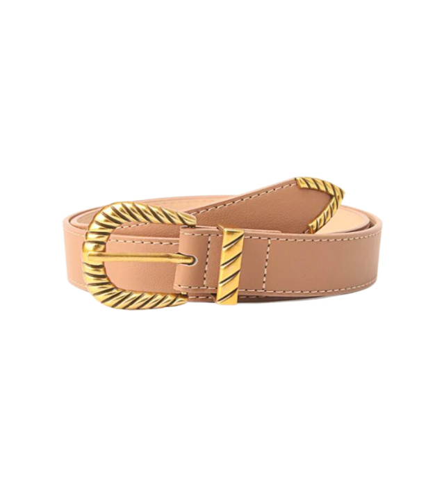 Rippled Buckle Belt - more colors-Belts-Accessory Concierge-Accessories-Brown-The Twisted Chandelier