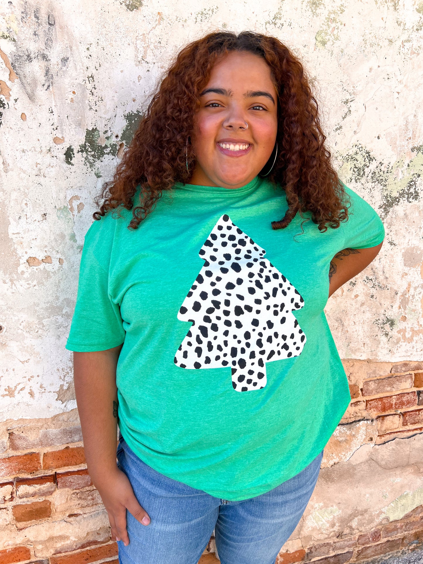 Green Tree Tee-Shirt-Oliver & Otis-$25 & Under Sale,Christmas tote ct1,Tops Collection-The Twisted Chandelier
