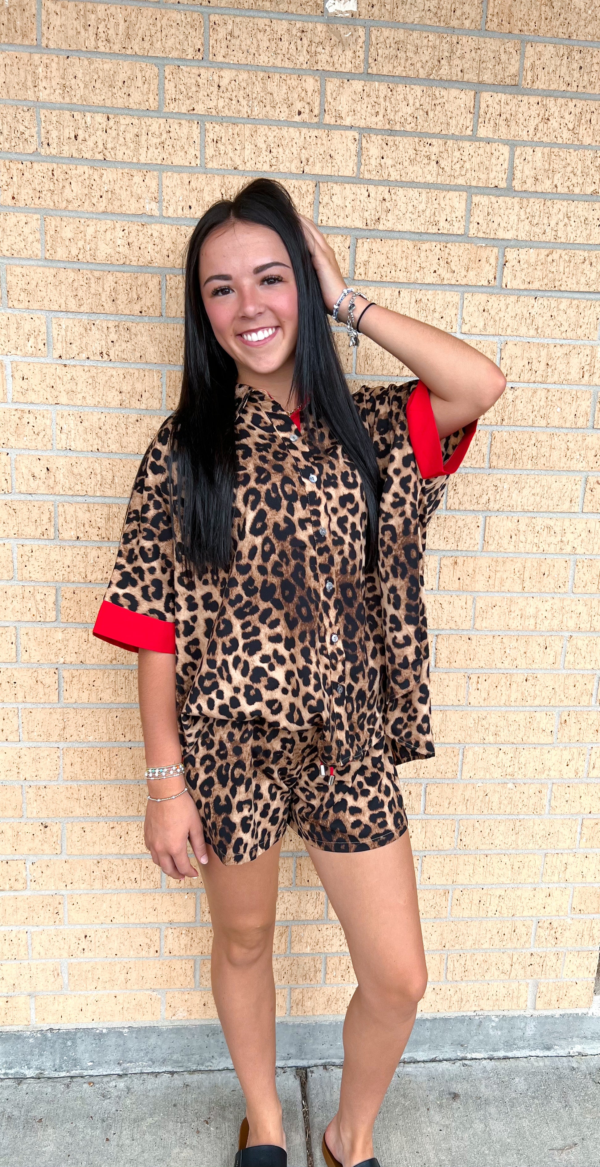 Maeve Leopard Printed Shorts-Oddi-Bin B1,bottoms,FD 08/12/25-The Twisted Chandelier