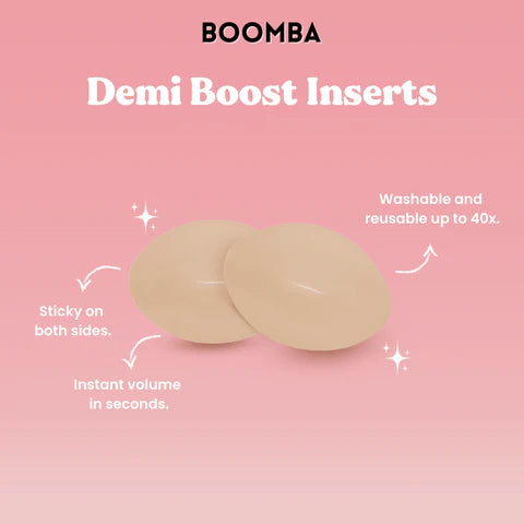 BOOMBA Demi Boost Inserts | Beige | BOOMBA-Sticky Bra-BOOMBA-The Twisted Chandelier