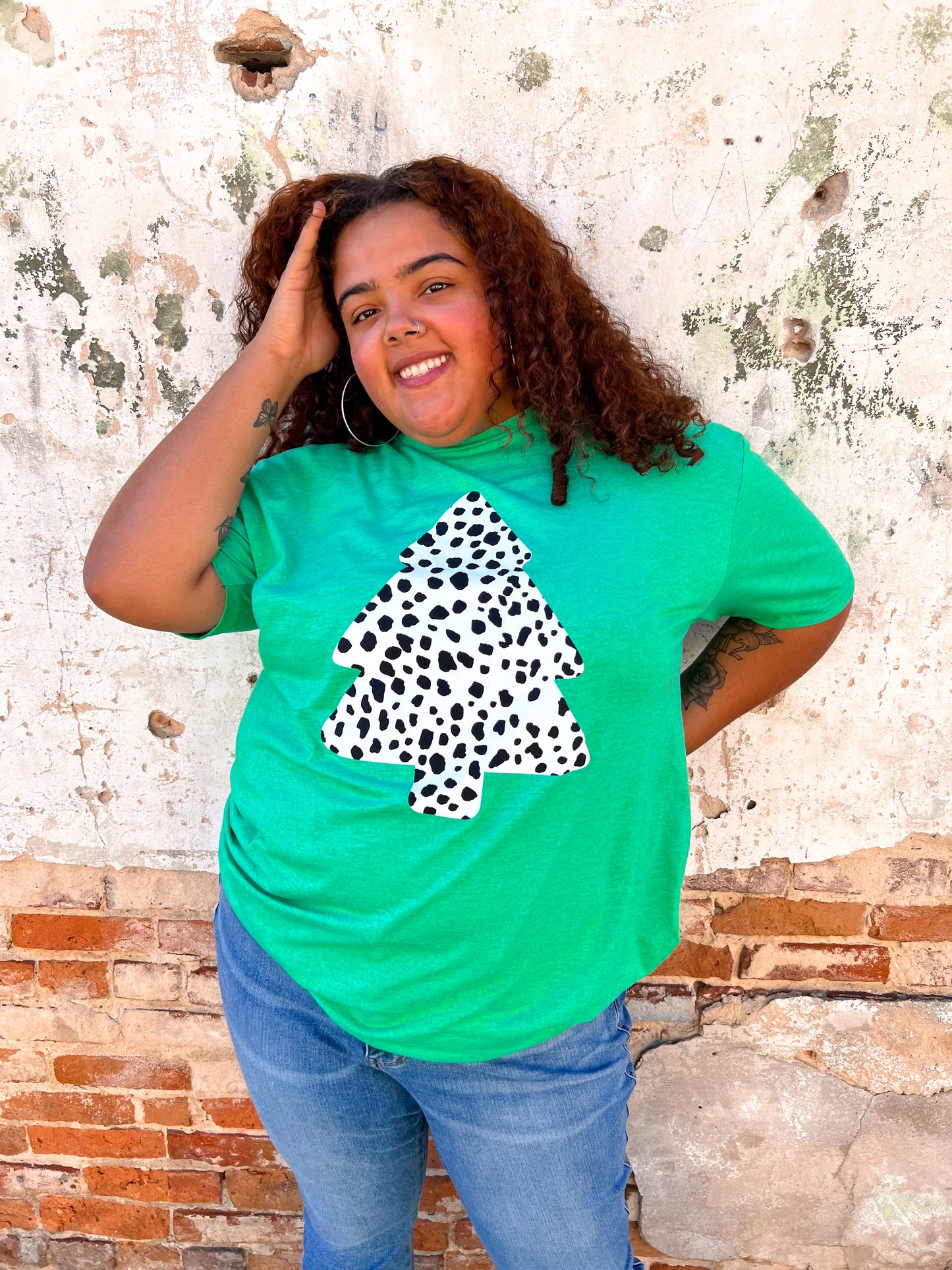 Green Tree Tee-Shirt-Oliver & Otis-$25 & Under Sale,Christmas tote ct1,Tops Collection-The Twisted Chandelier