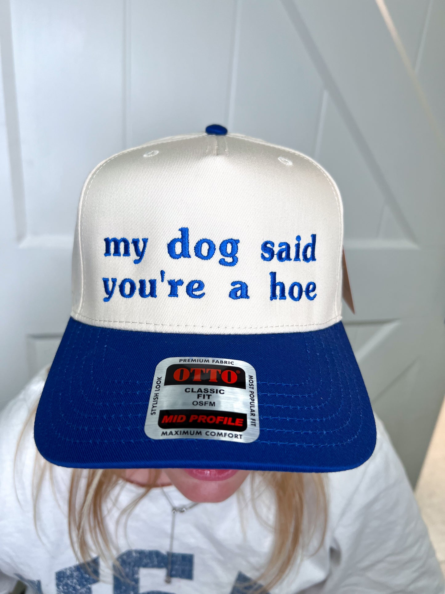 My dog said Embroidered Hat-Southern N Savvy-The Twisted Chandelier