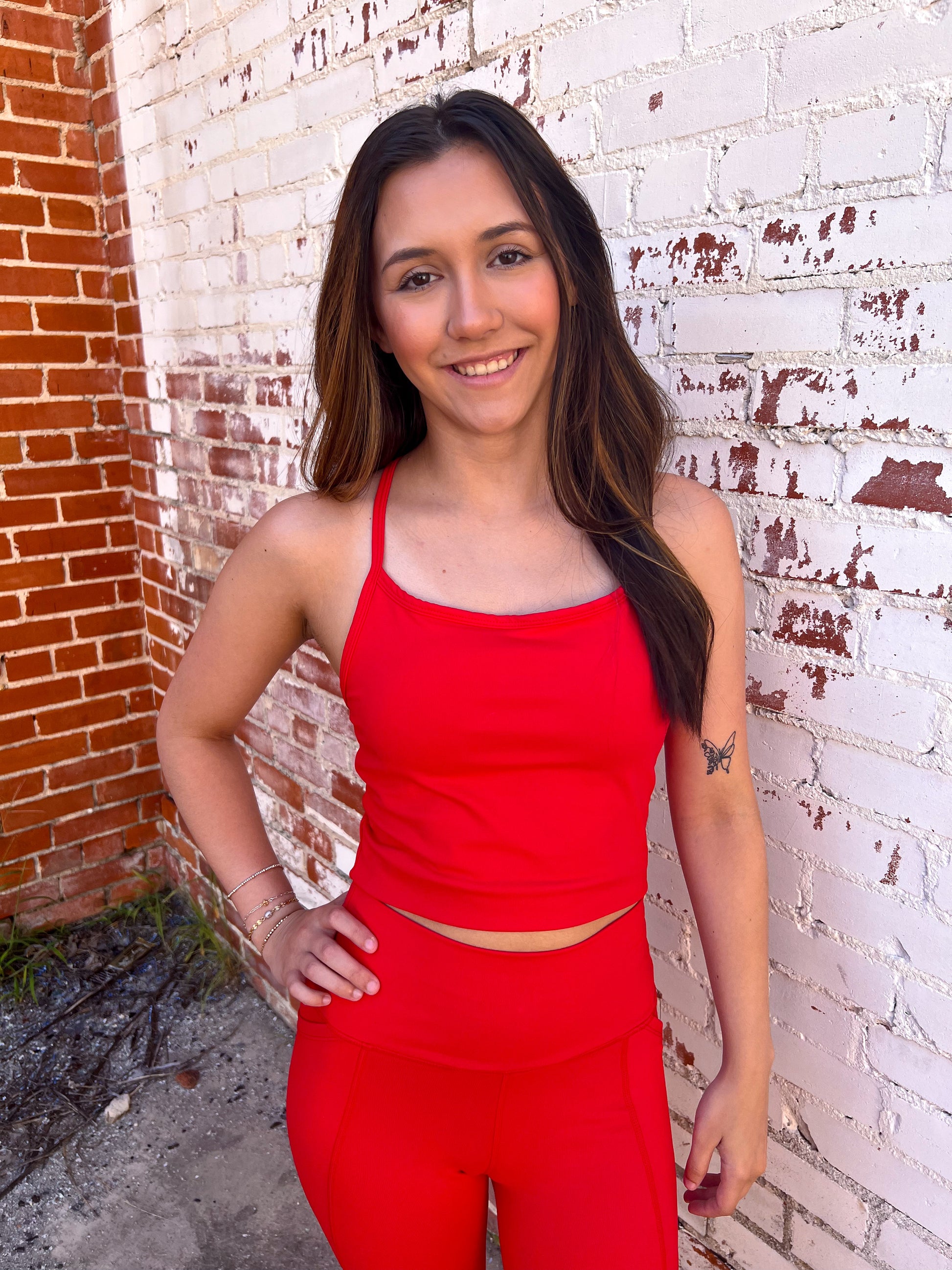 Lilly Longline Spaghetti Strap Active Tank Top-Active Wear-Mono B-08/13/25,BIN A 3,FD 01/07/25,OGP $28.99,Top,Tops Collection-The Twisted Chandelier