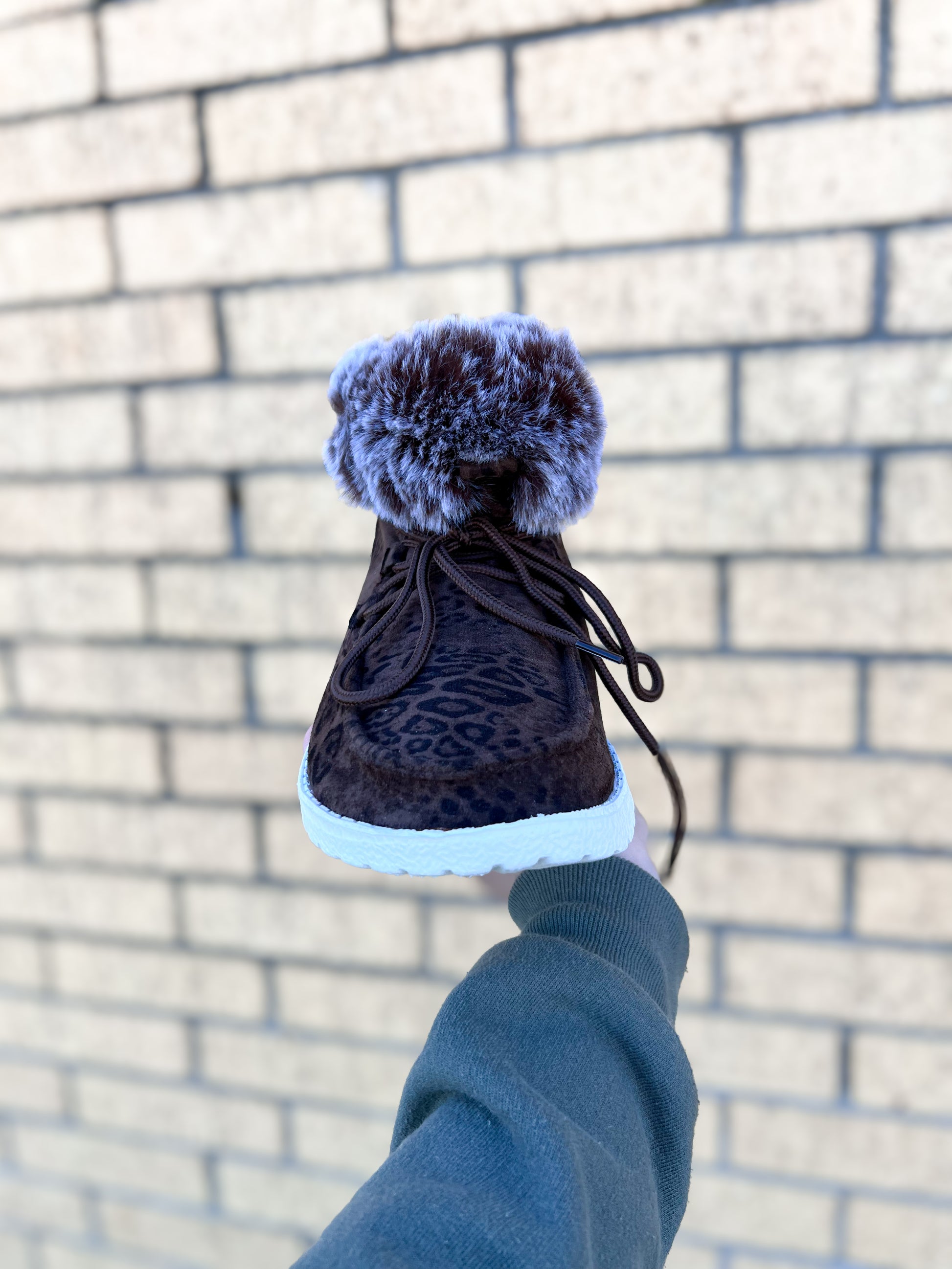 Fancy Taupe Leopard Faux Fur Lined High Top Shoes Gypsy jazz-Shoes-GYPSY JAZZ/VERY G/WOLF BRANDS-05/15/24,1st md,GJSP0236,Max Retail-The Twisted Chandelier