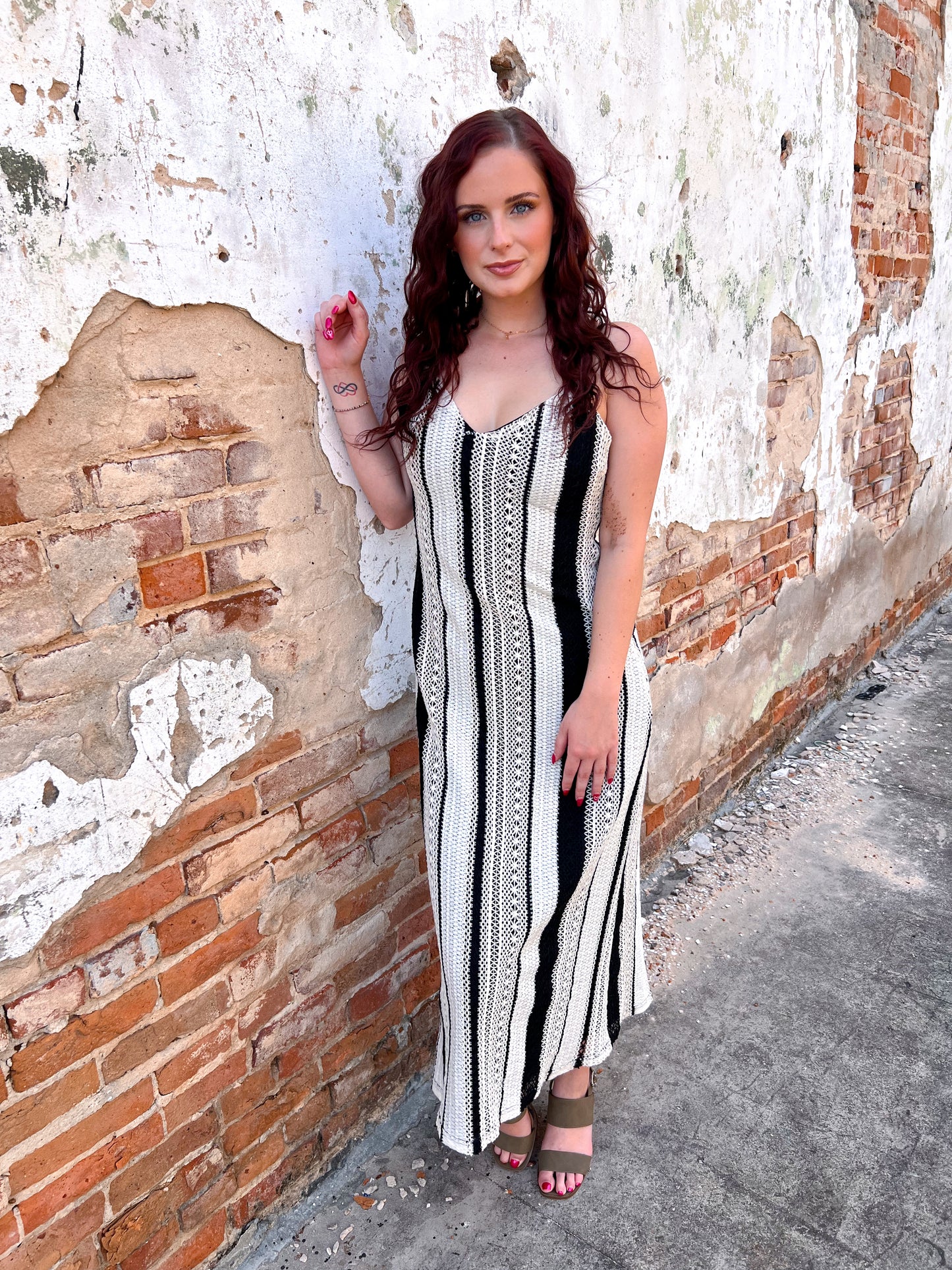 Carmen Stripe Crochet Cami Maxi Dress With Open Back-Dress-idem ditto-10/04/25,Bin B3,DJR,FD 05/27/25,OGP 69.99-The Twisted Chandelier