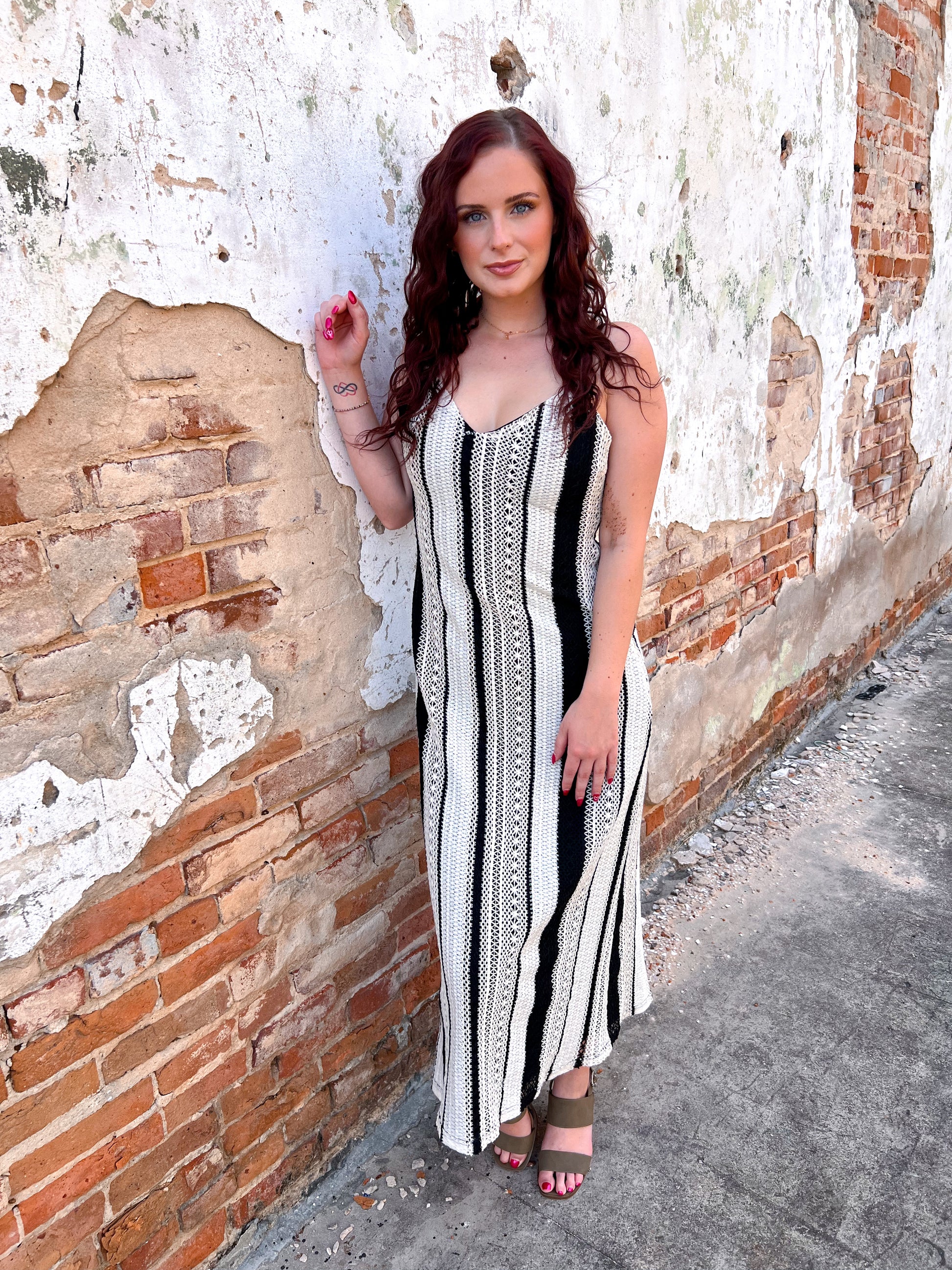 Carmen Stripe Crochet Cami Maxi Dress With Open Back-Dress-idem ditto-10/04/25,Bin B3,DJR,FD 05/27/25,OGP 69.99-The Twisted Chandelier