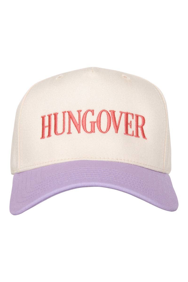 HUNGOVER Vintage Trucker Hats For Women-Katydid-FD 05/13/25-Light Purple and Tan-The Twisted Chandelier