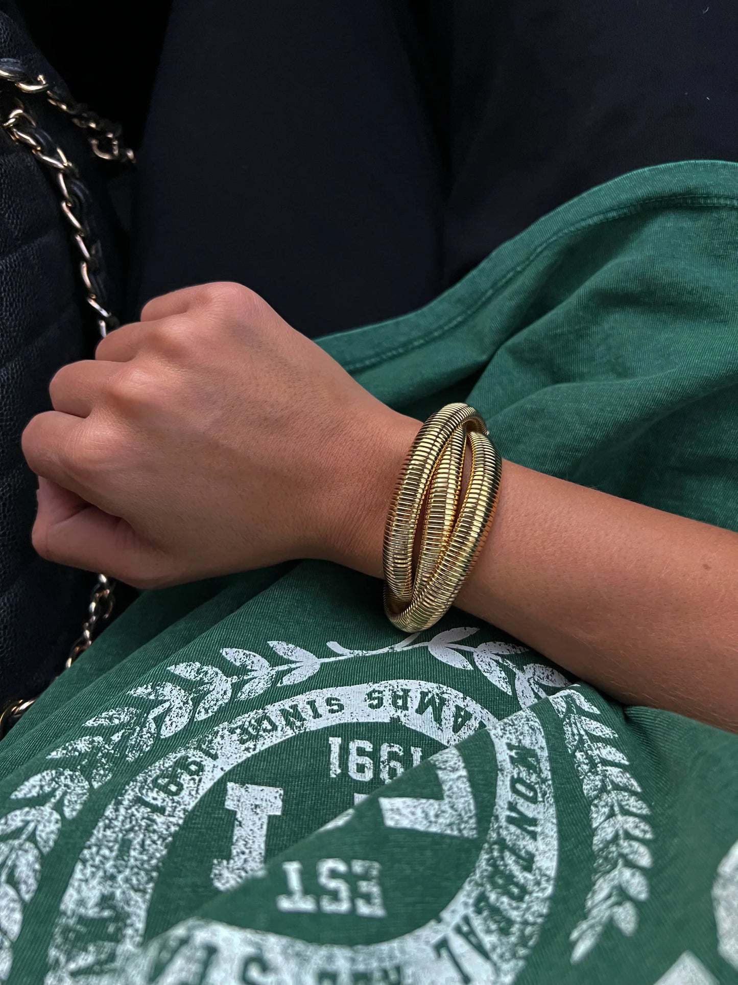 ChanSutt Pearls Triple Gold Emma Bracelet-Bracelets-ChanSutt Pearls-CR 03/31/25-The Twisted Chandelier