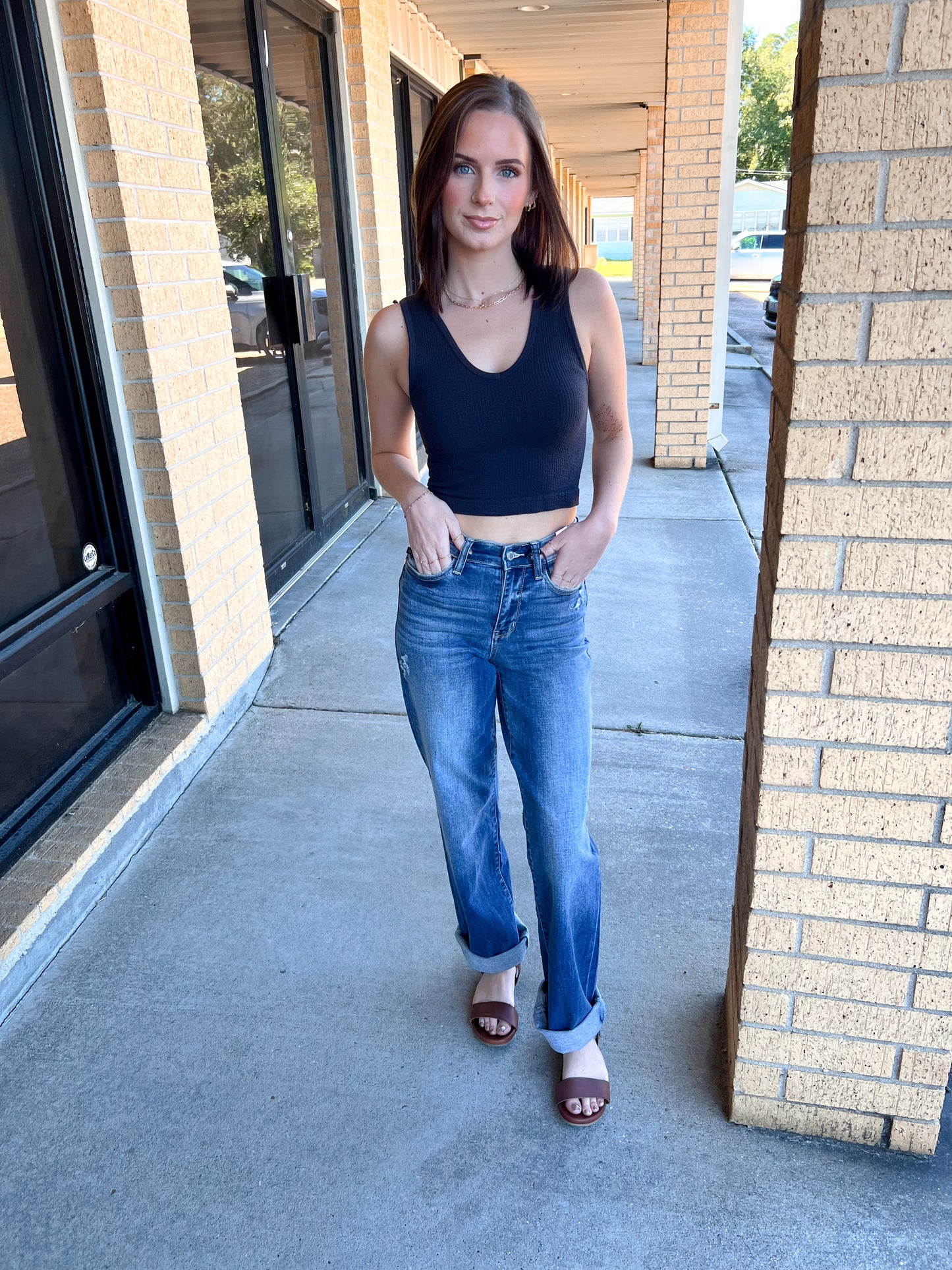 Roxie Dark Wash 90's Straight Leg-Judy Blue Jeans-BIN A2,bottoms,FD 08/26/25-The Twisted Chandelier