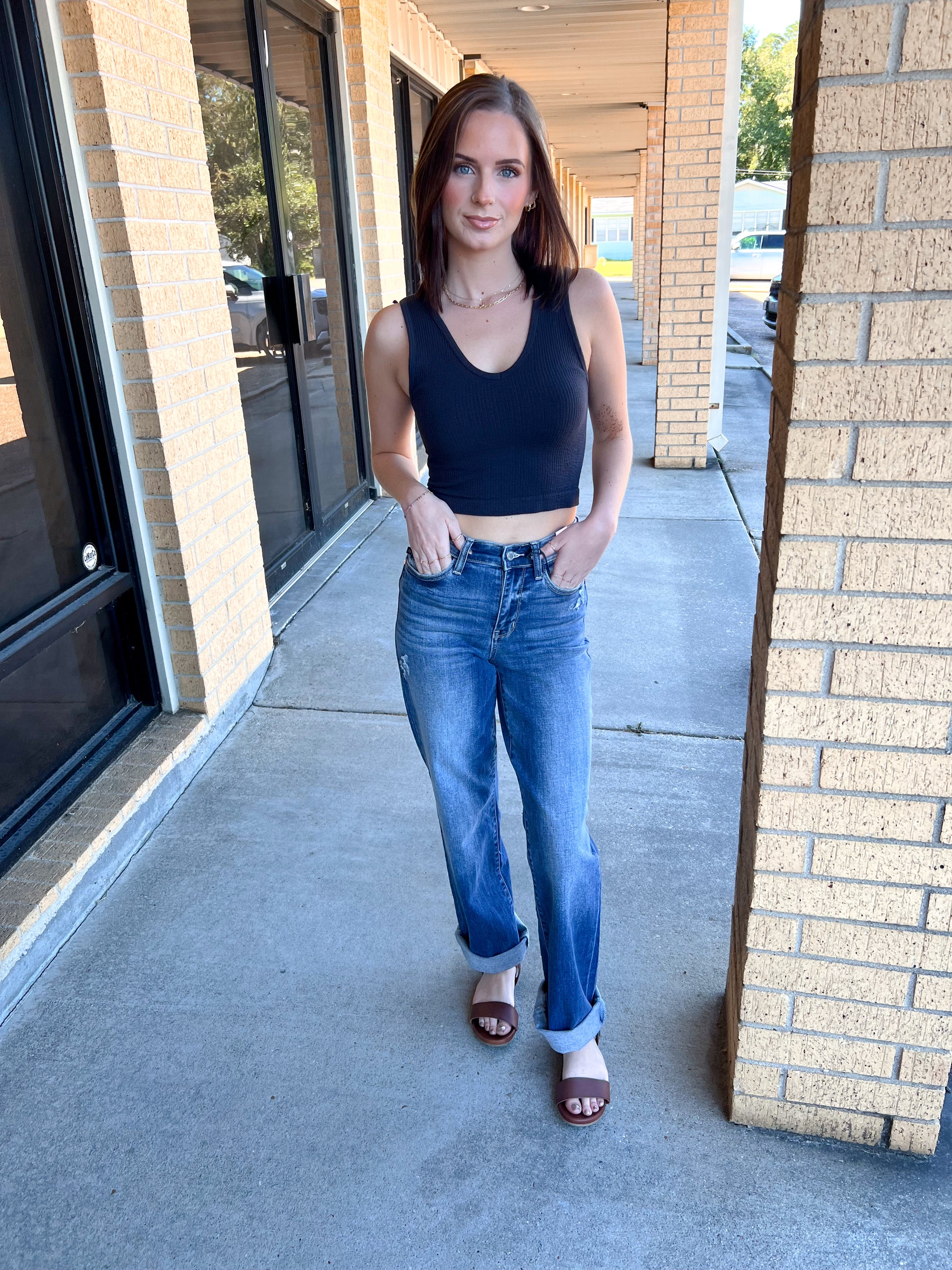 Roxie Dark Wash 90's Straight Leg-Judy Blue Jeans-BIN A2,bottoms,FD 08/26/25-The Twisted Chandelier