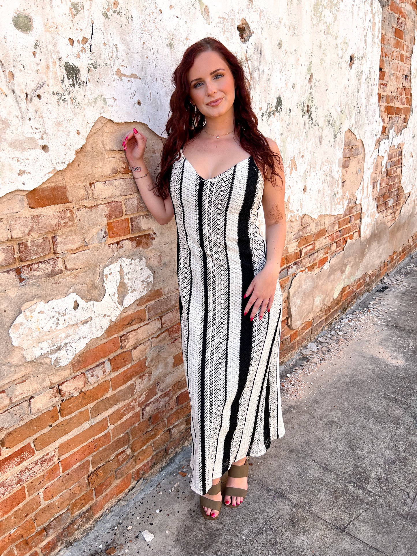 Carmen Stripe Crochet Cami Maxi Dress With Open Back-Dress-idem ditto-10/04/25,Bin B3,DJR,FD 05/27/25,OGP 69.99-The Twisted Chandelier