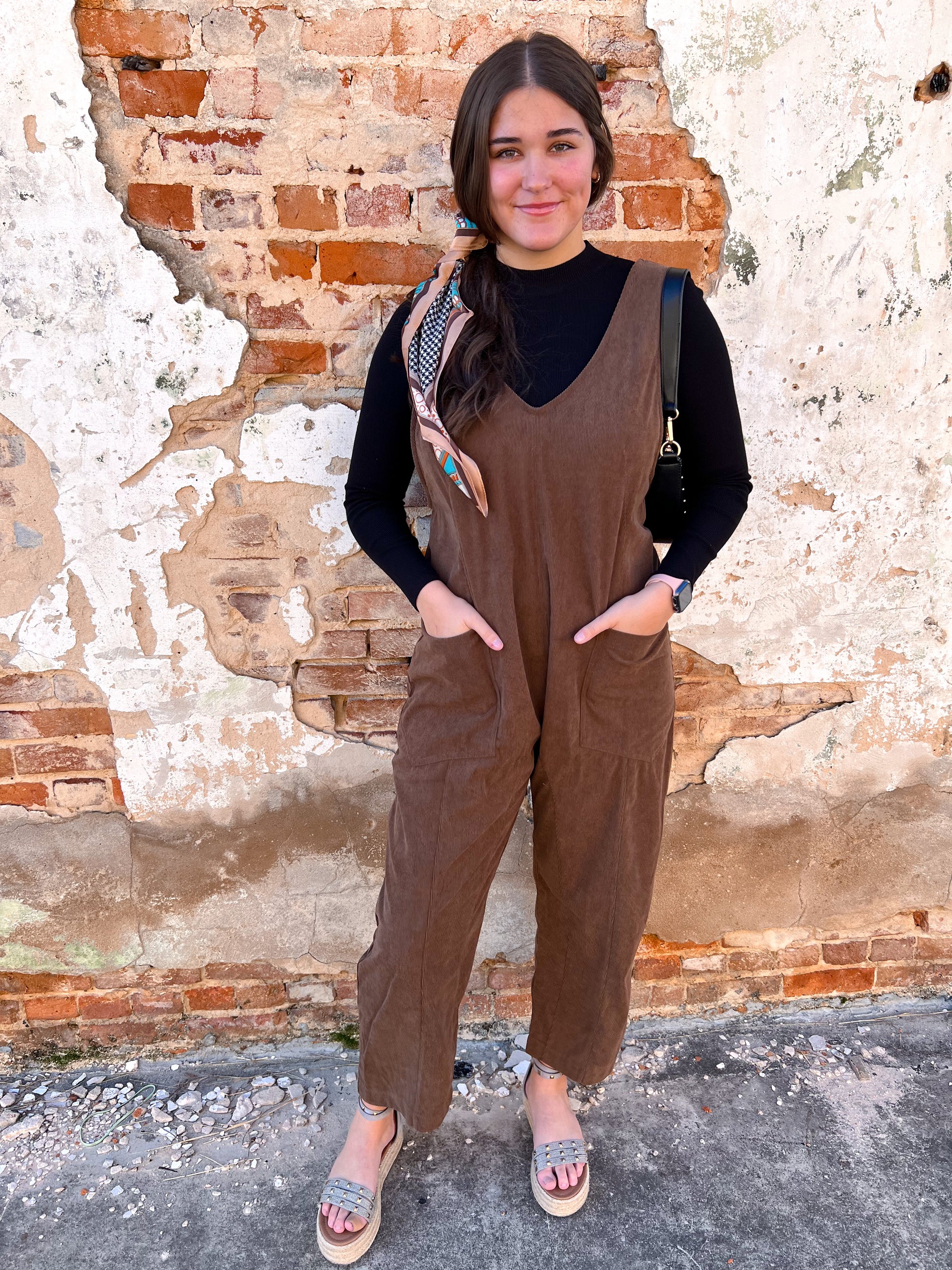 Georgina Corduroy Jumpsuit with Patch Pockets-Jumpsuits & Rompers-hyfve-06/24/25,1st md,CR 10/07/24,DJR,Fd 10/08/24,Max Retail-The Twisted Chandelier