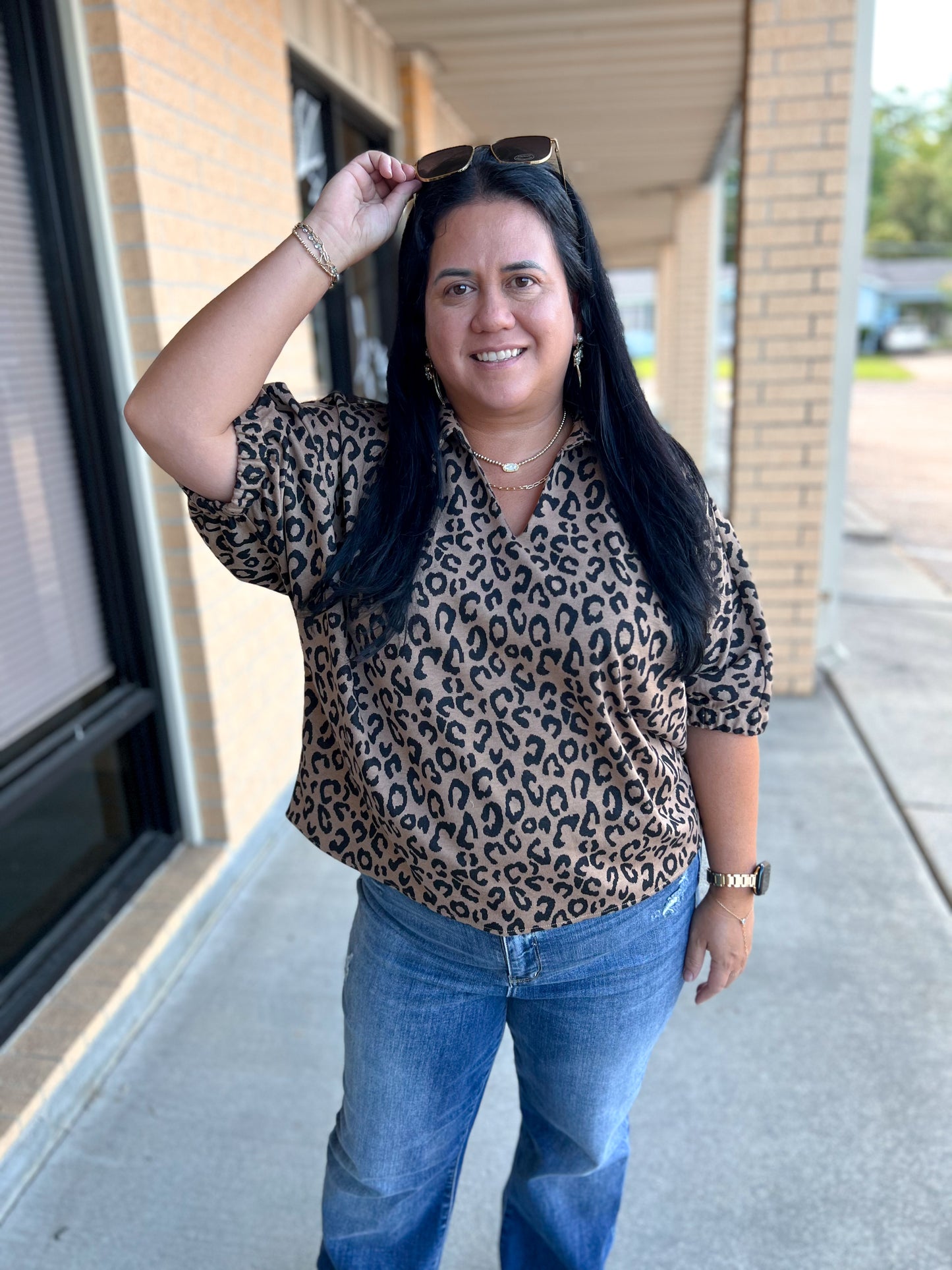 Nyx Drop Shoulder Leopard Top-top-jodifl-08/29/25,Bin B4,FD 08/26/25,G14258-2,OGP 59.99,Tops Collection-The Twisted Chandelier