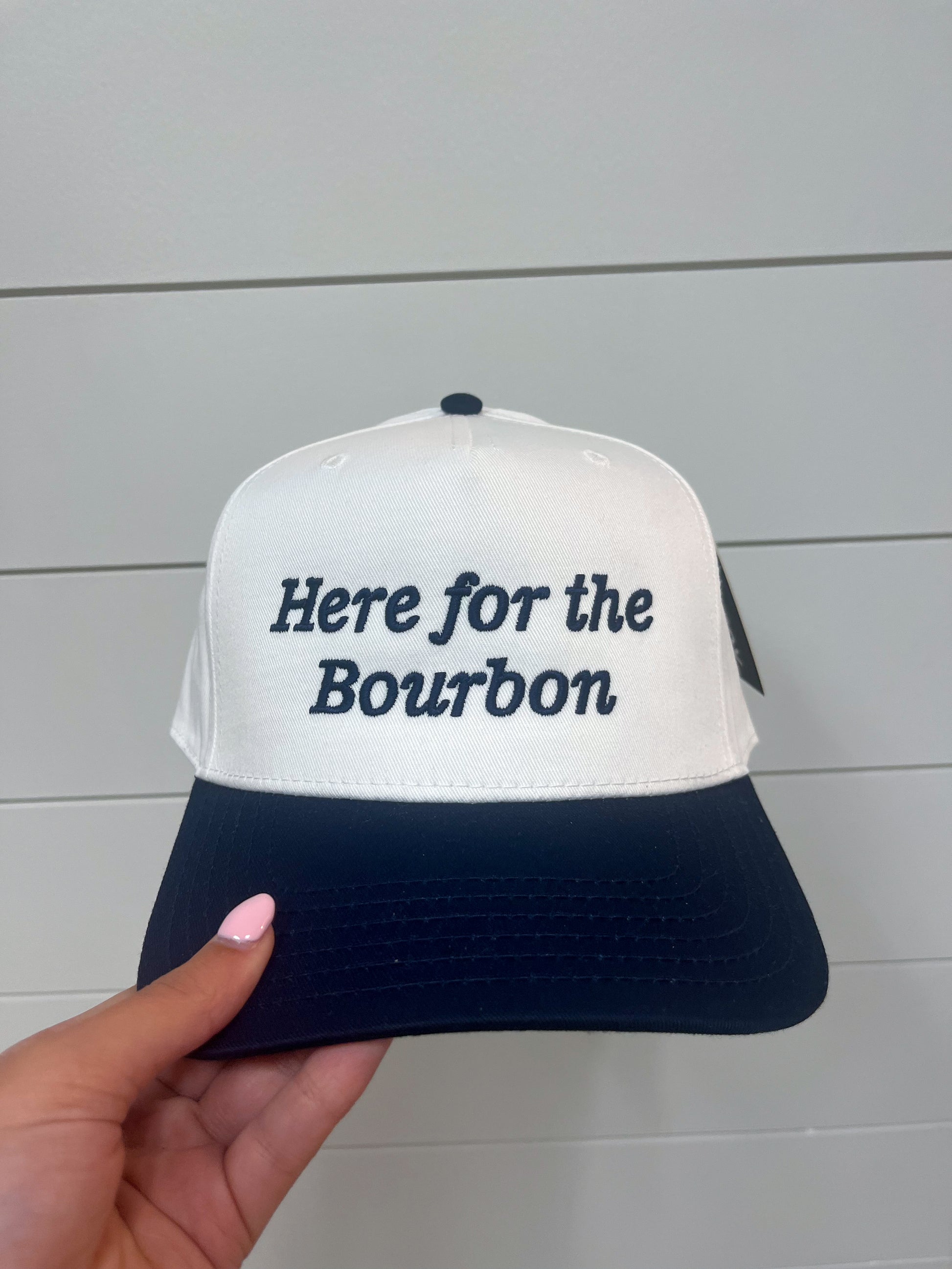 Here For the Bourbon Men's Two-Tone Hat-Katydid-The Twisted Chandelier