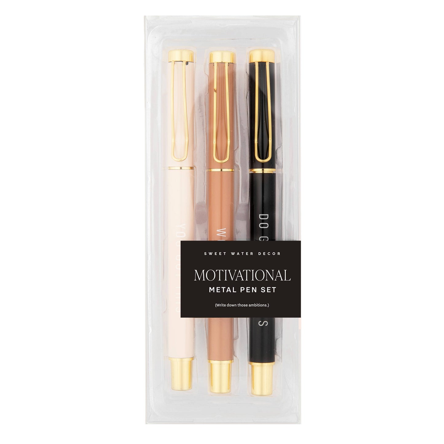 Motivational Metal Pen Set - Home Decor & Gifts-Sweet Water Decor-The Twisted Chandelier