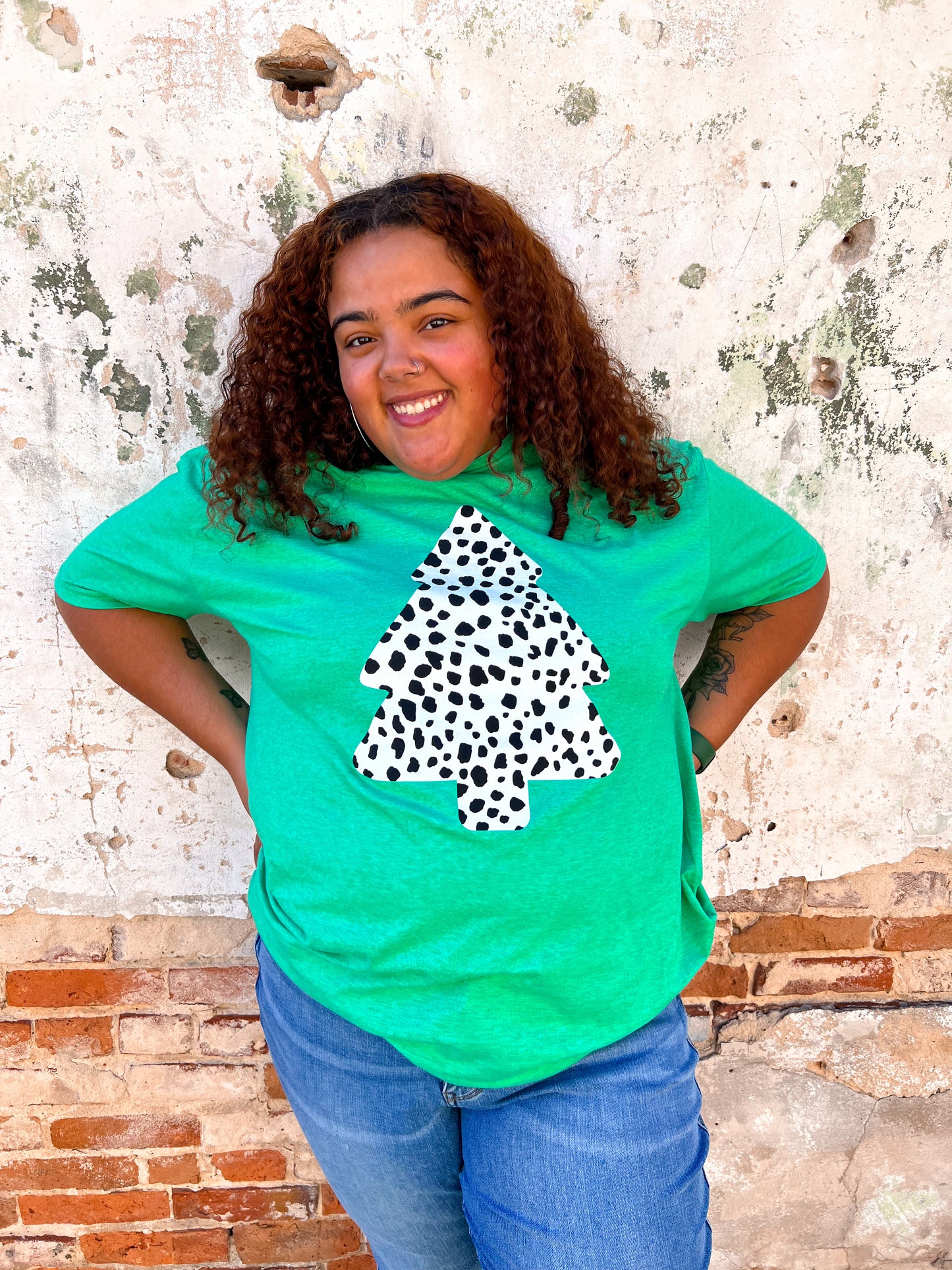 Green Tree Tee-Shirt-Oliver & Otis-$25 & Under Sale,Christmas tote ct1,Tops Collection-The Twisted Chandelier