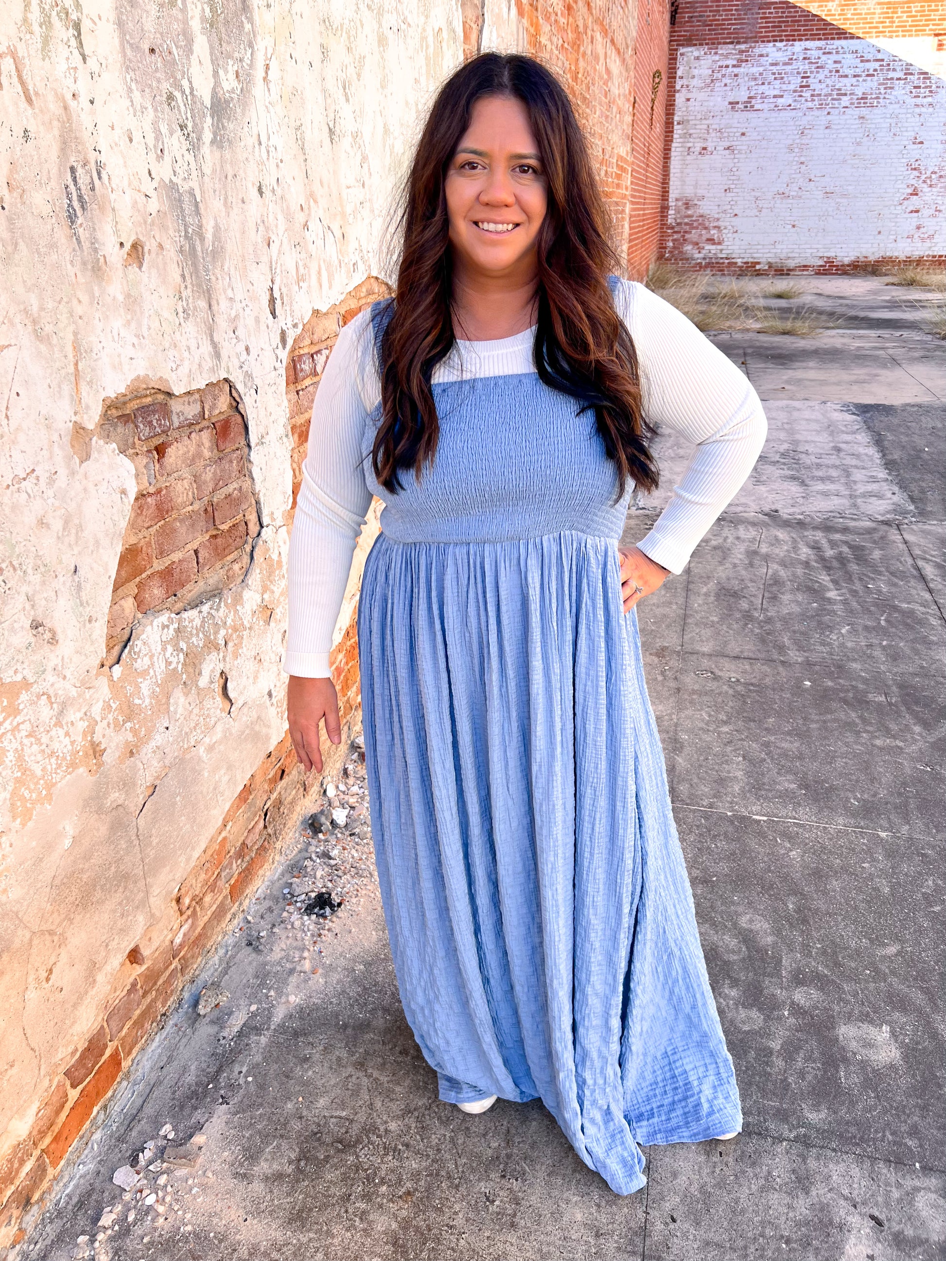 Wrenley Tencel Crinkle Fabric Smocked Top Midi Dress-Dress-Kori America-1st md,Bin B3,DJR,FD 05/15/24,Max Retail,PB10170-The Twisted Chandelier