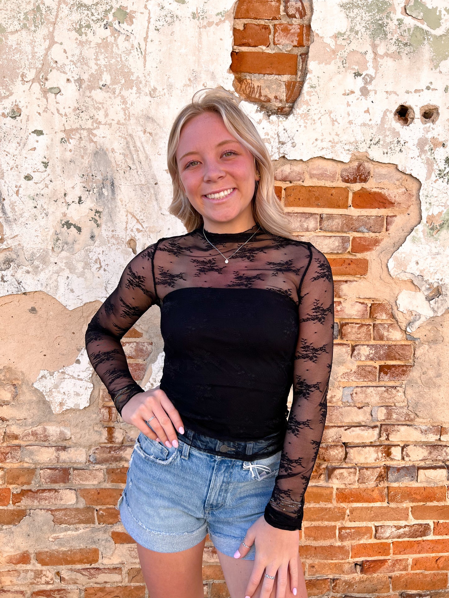 Lux Layering Floral Lace See Through Mesh Top Blouse | Black-Sheer Top-Sweetkama-Bin C2,FD 03/18/25,rodeo,Tops Collection-The Twisted Chandelier