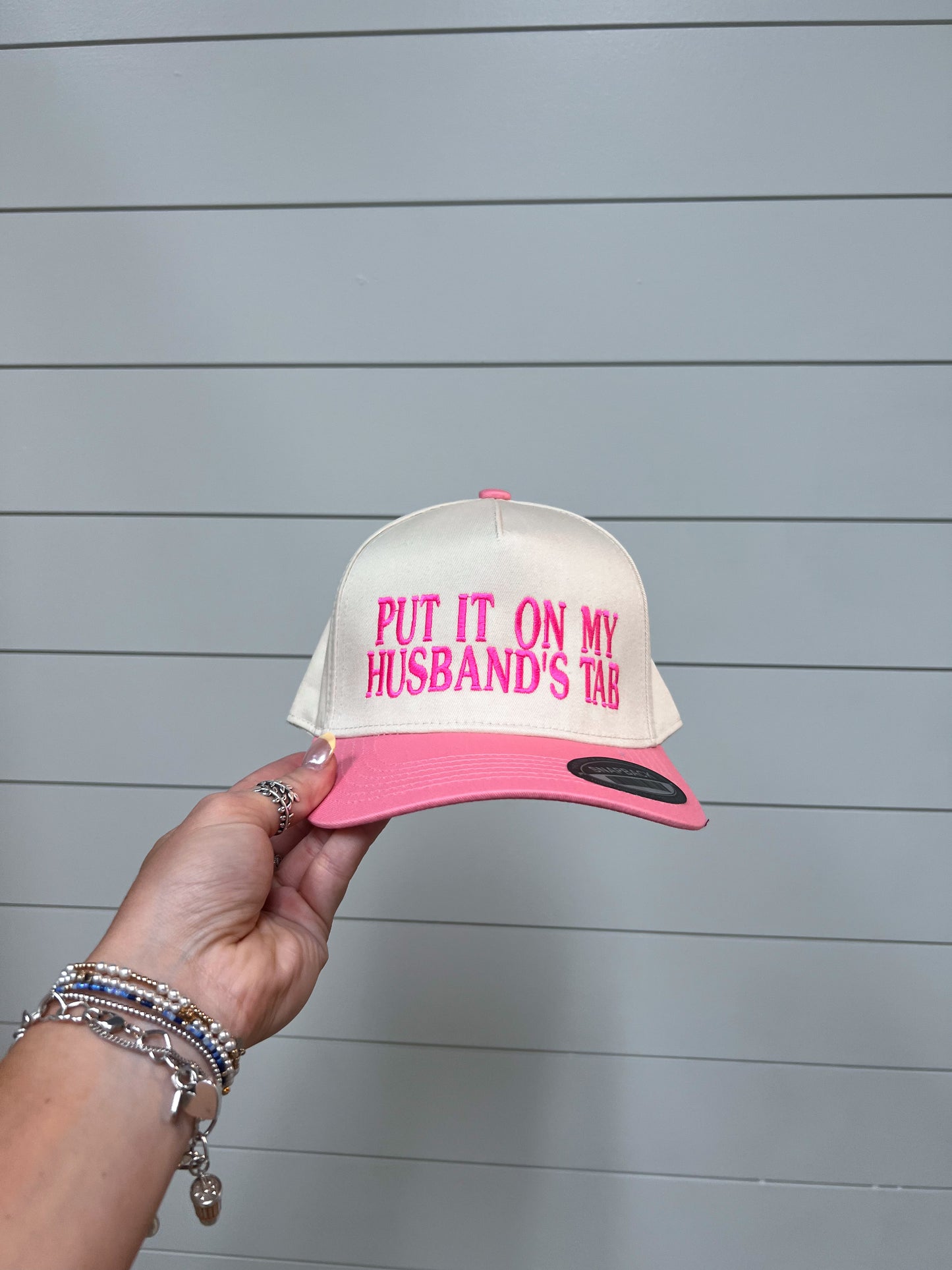 Put it on my Husbands Tab Embroidered Hat-Southern N Savvy-The Twisted Chandelier