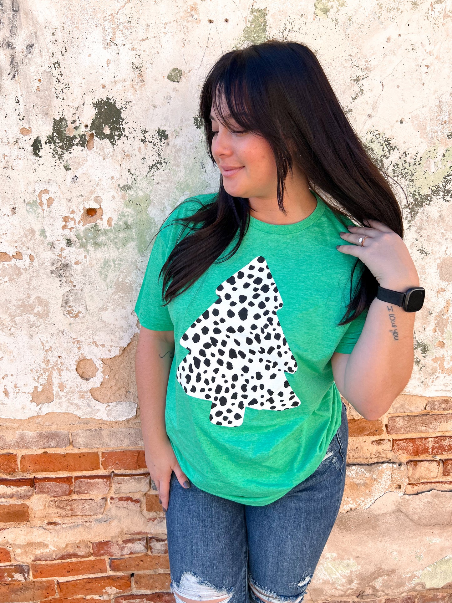Green Tree Tee-Shirt-Oliver & Otis-$25 & Under Sale,Christmas tote ct1,Tops Collection-The Twisted Chandelier
