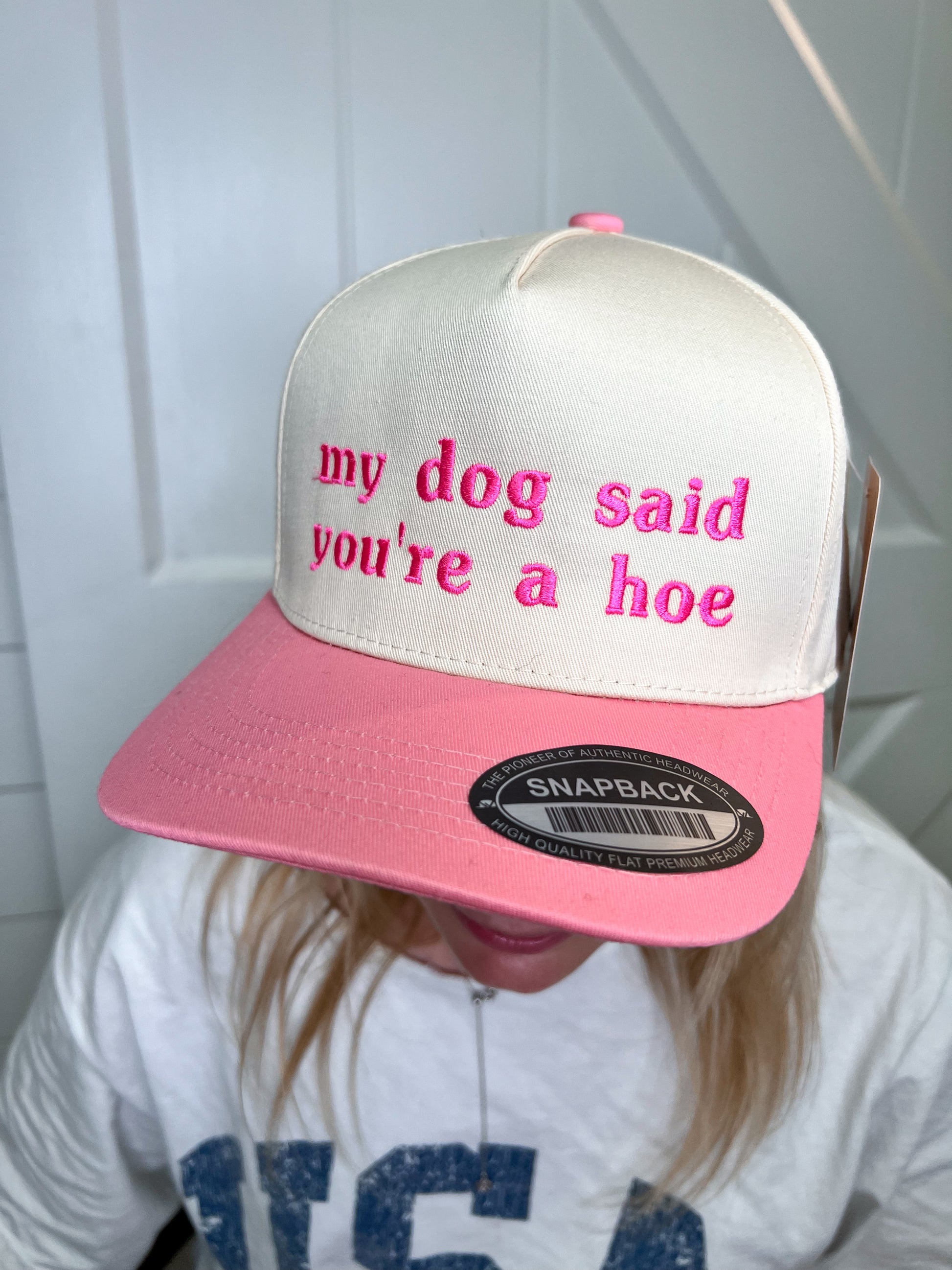 My dog said Embroidered Hat-Southern N Savvy-The Twisted Chandelier