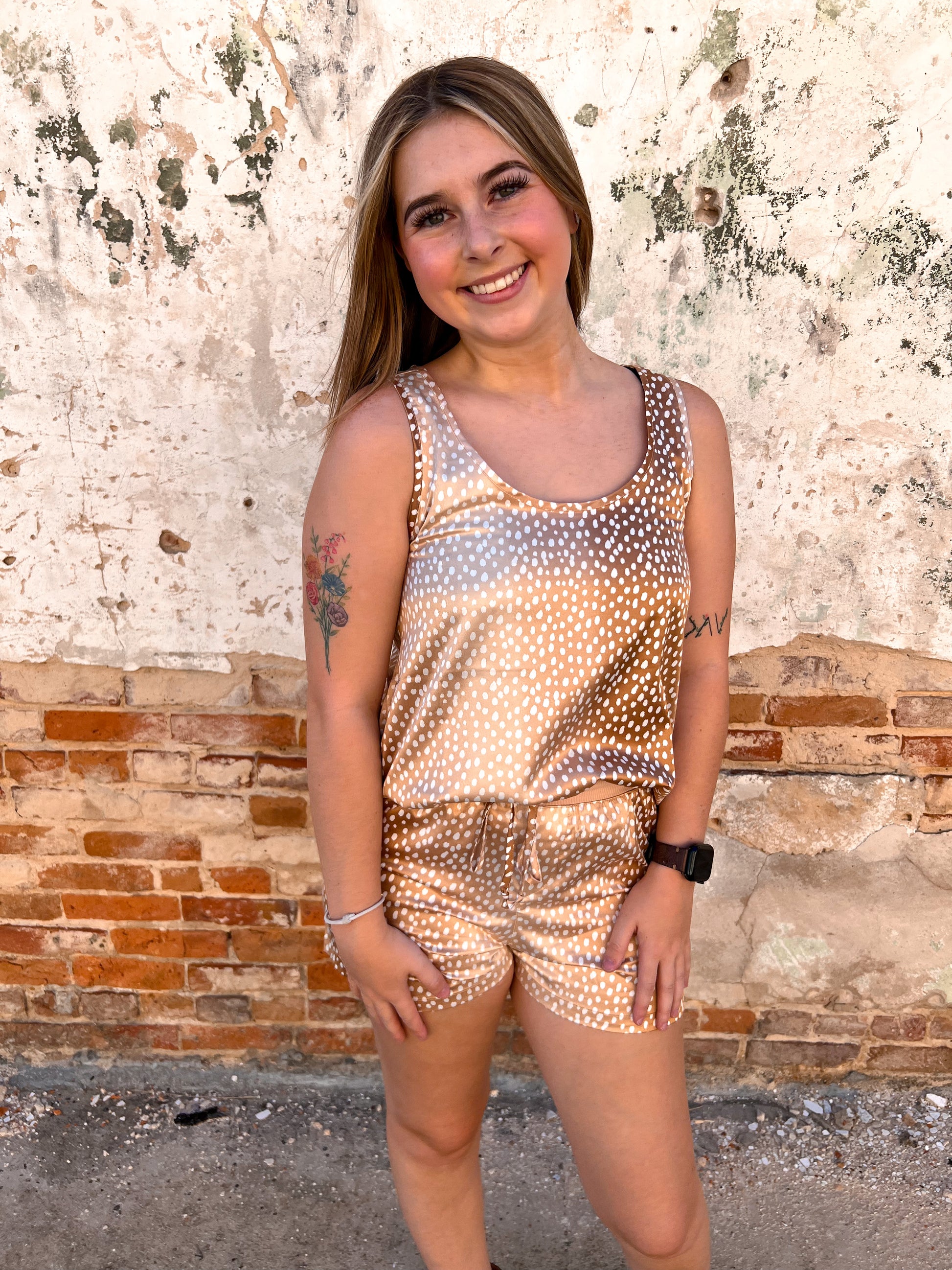 Fawn Slumber Tank-Pajama Set-The Royal Standard-$25 & Under Sale,05/15/24,09/12/23,1st md,Max Retail,Tops Collection-The Twisted Chandelier