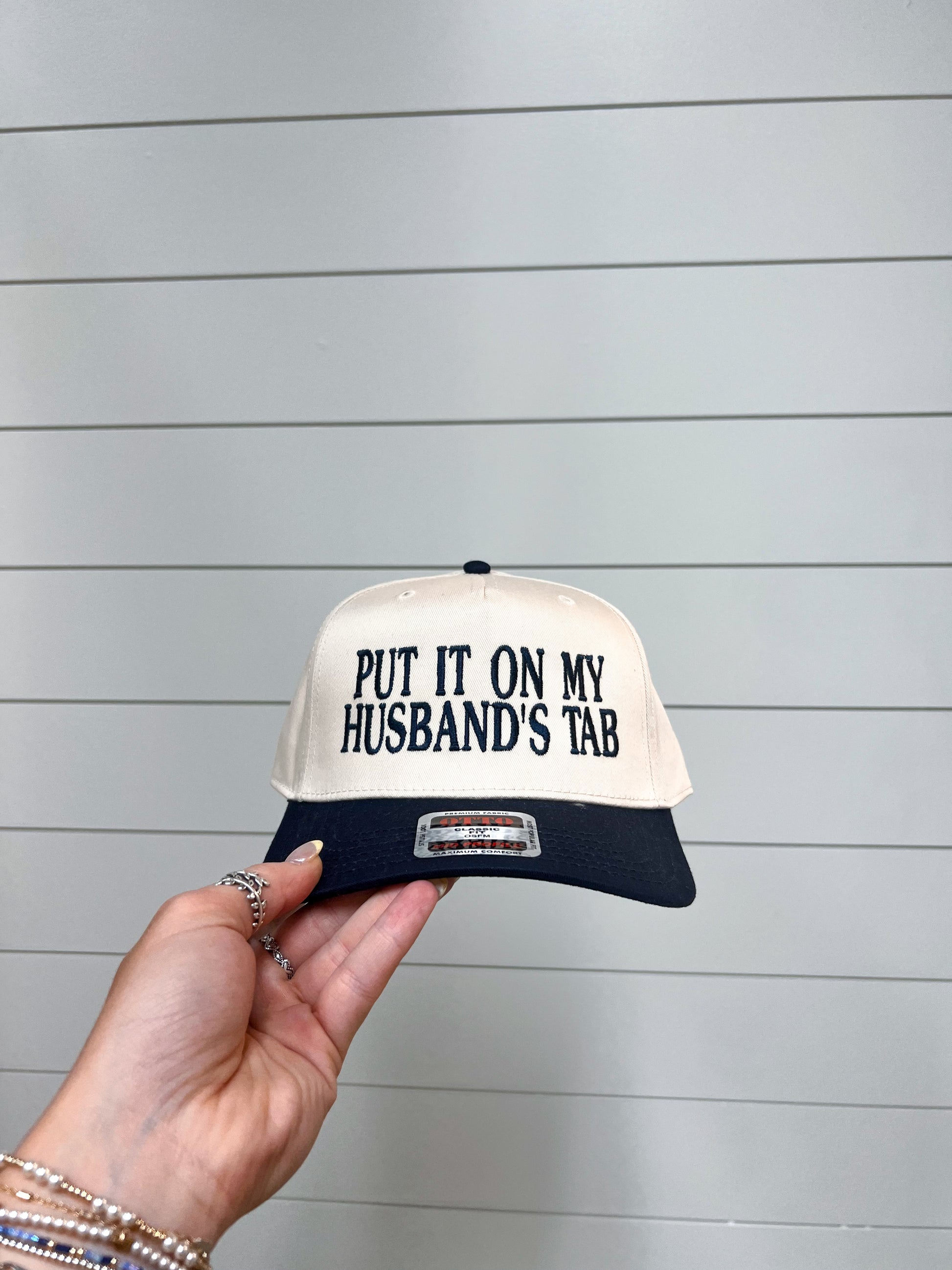 Put it on my Husbands Tab Embroidered Hat-Southern N Savvy-The Twisted Chandelier
