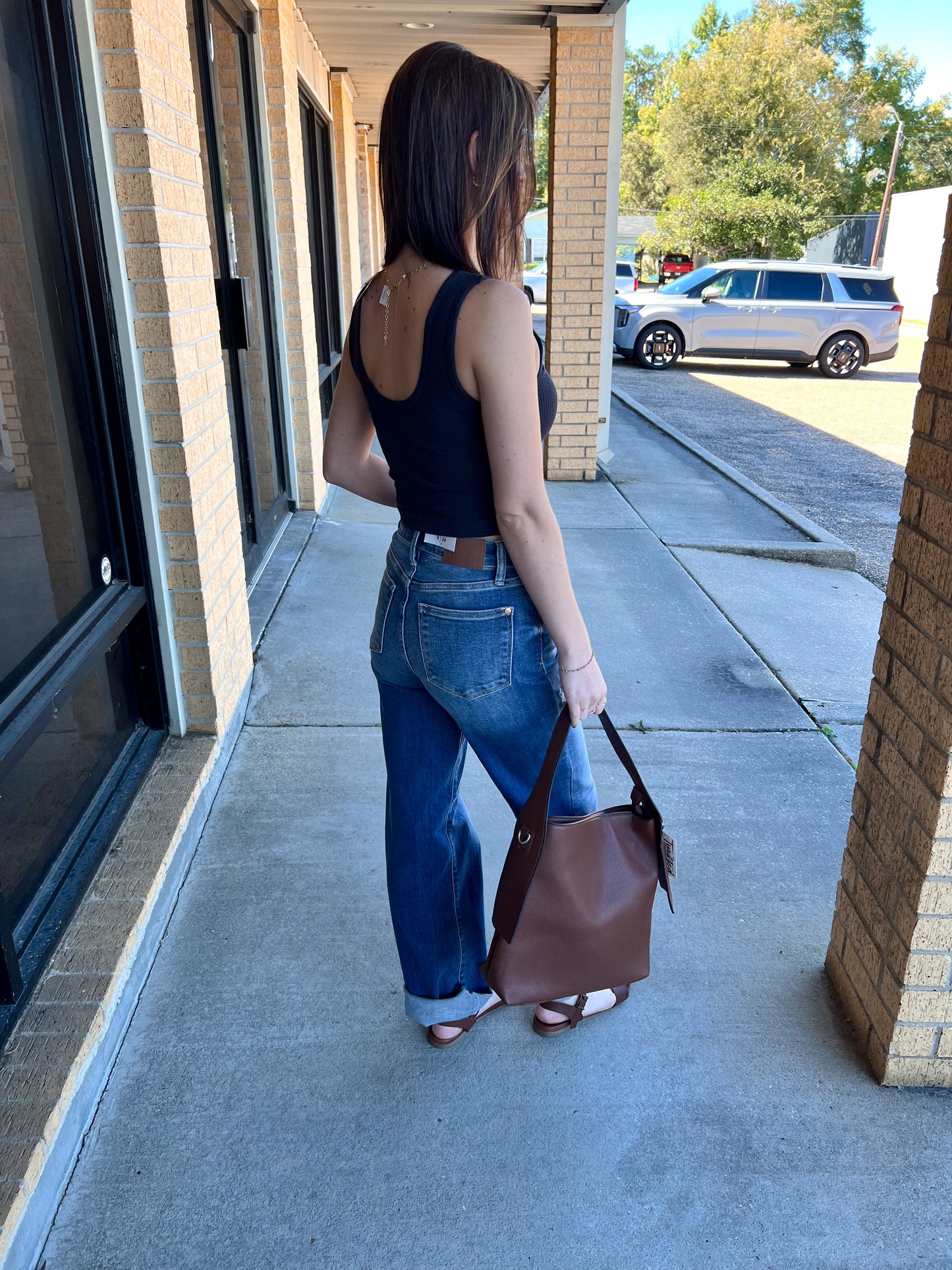 Jordan Seamless Sleeveless UV Neck Reversible Tank Top - Black-By Together-Bin B5,FD 08/26/25,Tops Collection-The Twisted Chandelier