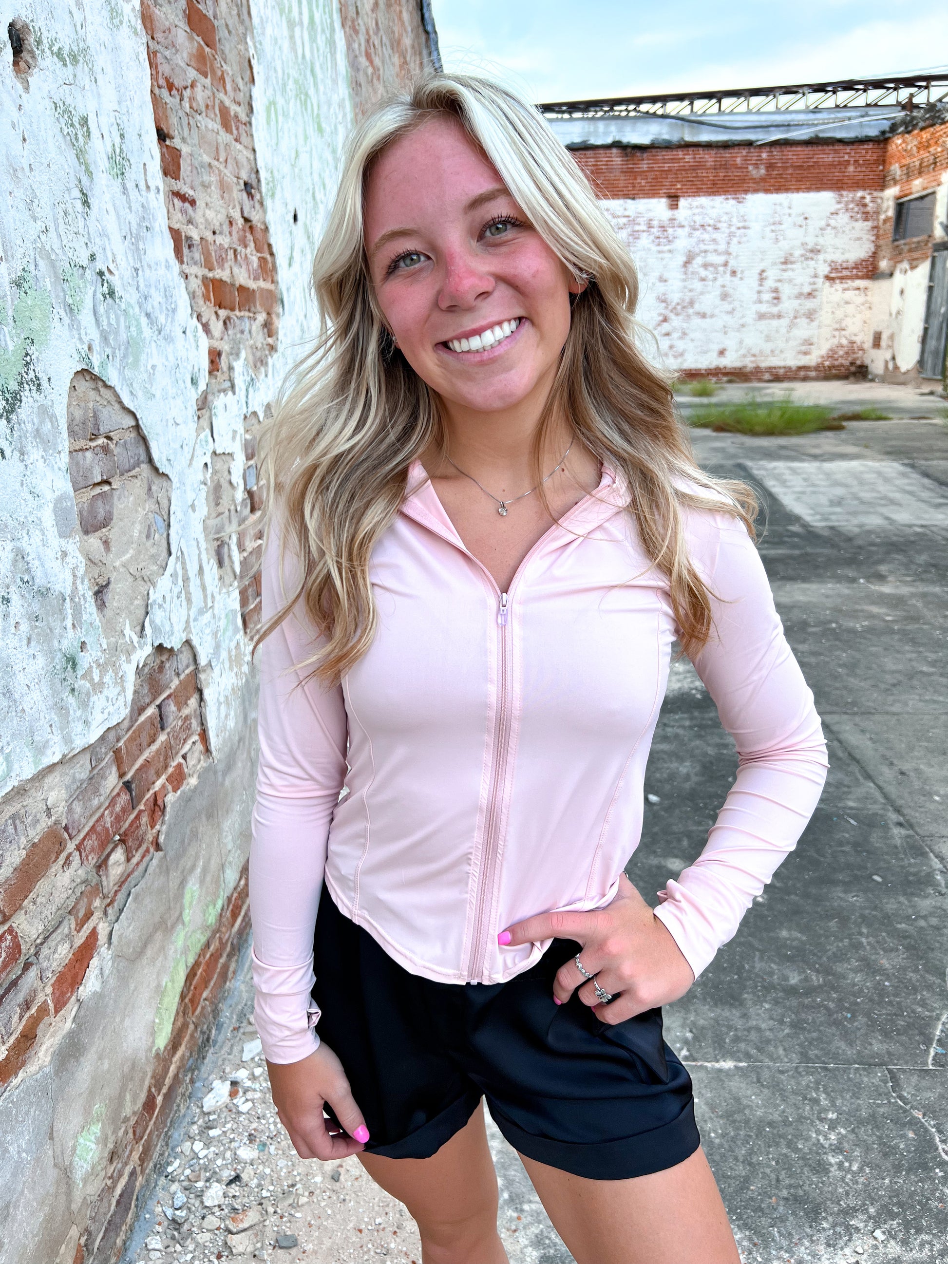 Katie Dry Fit Zip Up Lightweight Jacket-Apparel & Accessories-blu pepper-11/13/24,1st md,Bin a4,OGP 52.99,Tops Collection-The Twisted Chandelier