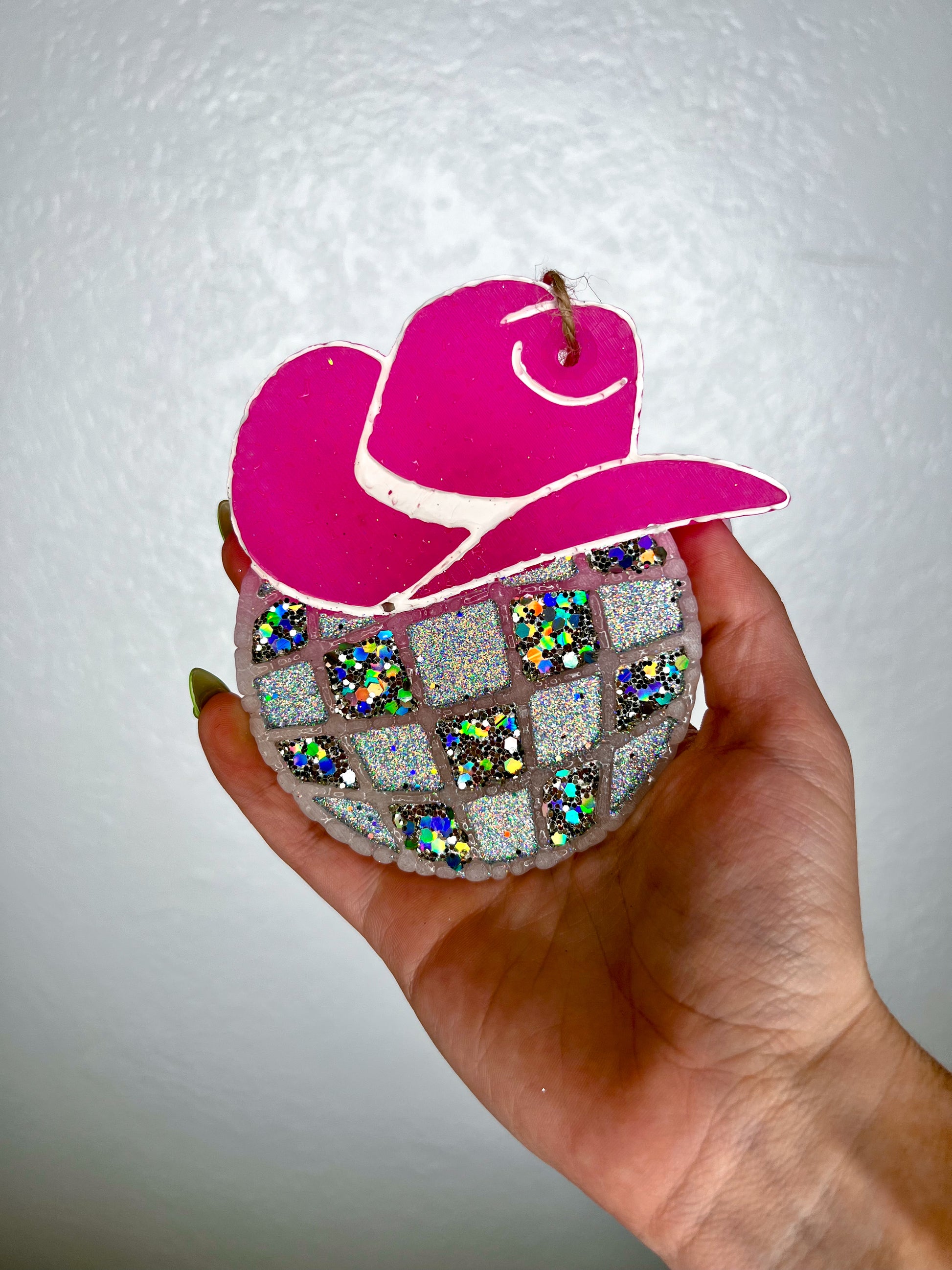 Cowgirl Disco Ball Car Freshie-Southern Creek Wholesale-The Twisted Chandelier