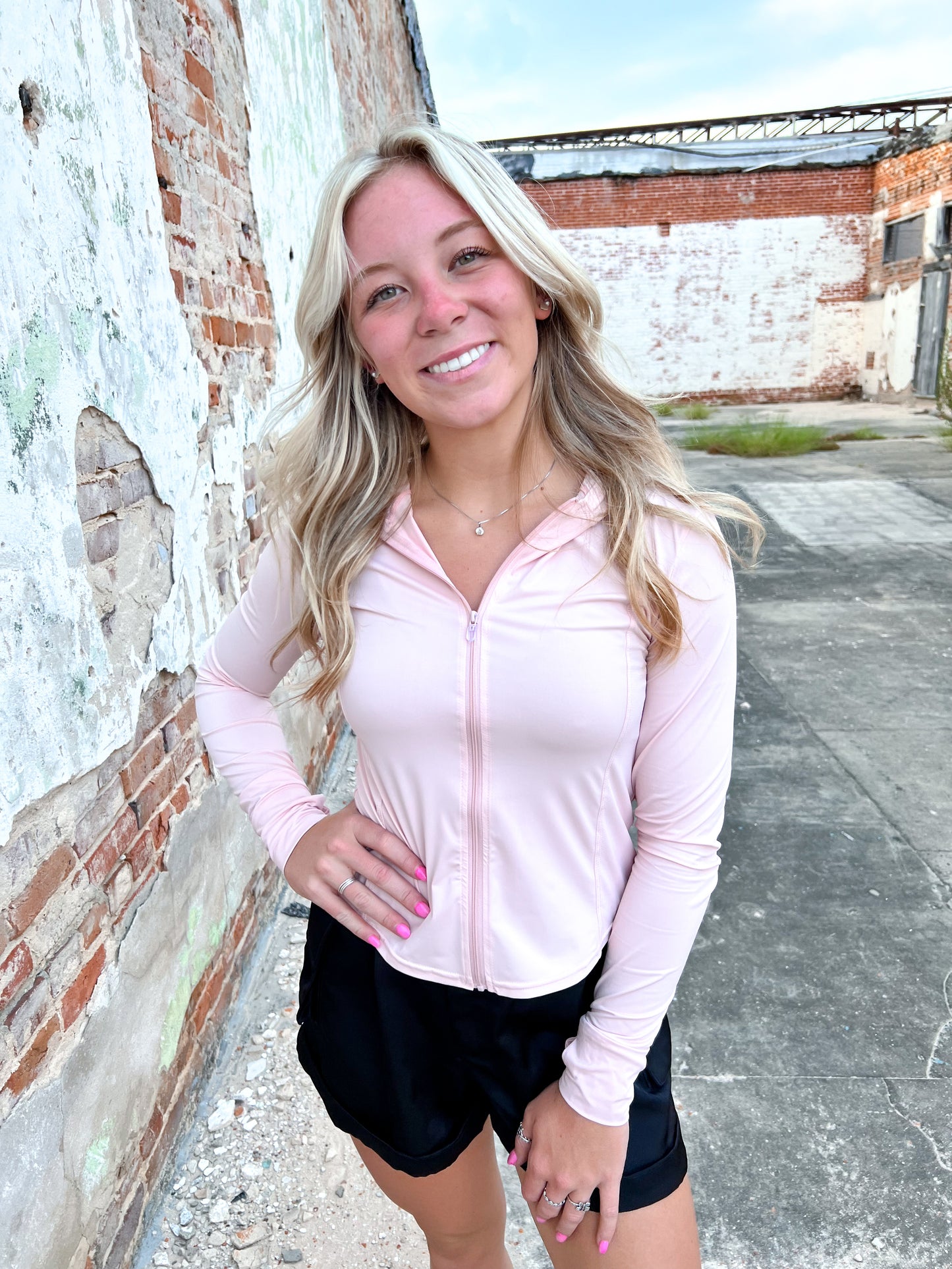 Katie Dry Fit Zip Up Lightweight Jacket-Apparel & Accessories-blu pepper-11/13/24,1st md,Bin a4,OGP 52.99,Tops Collection-The Twisted Chandelier