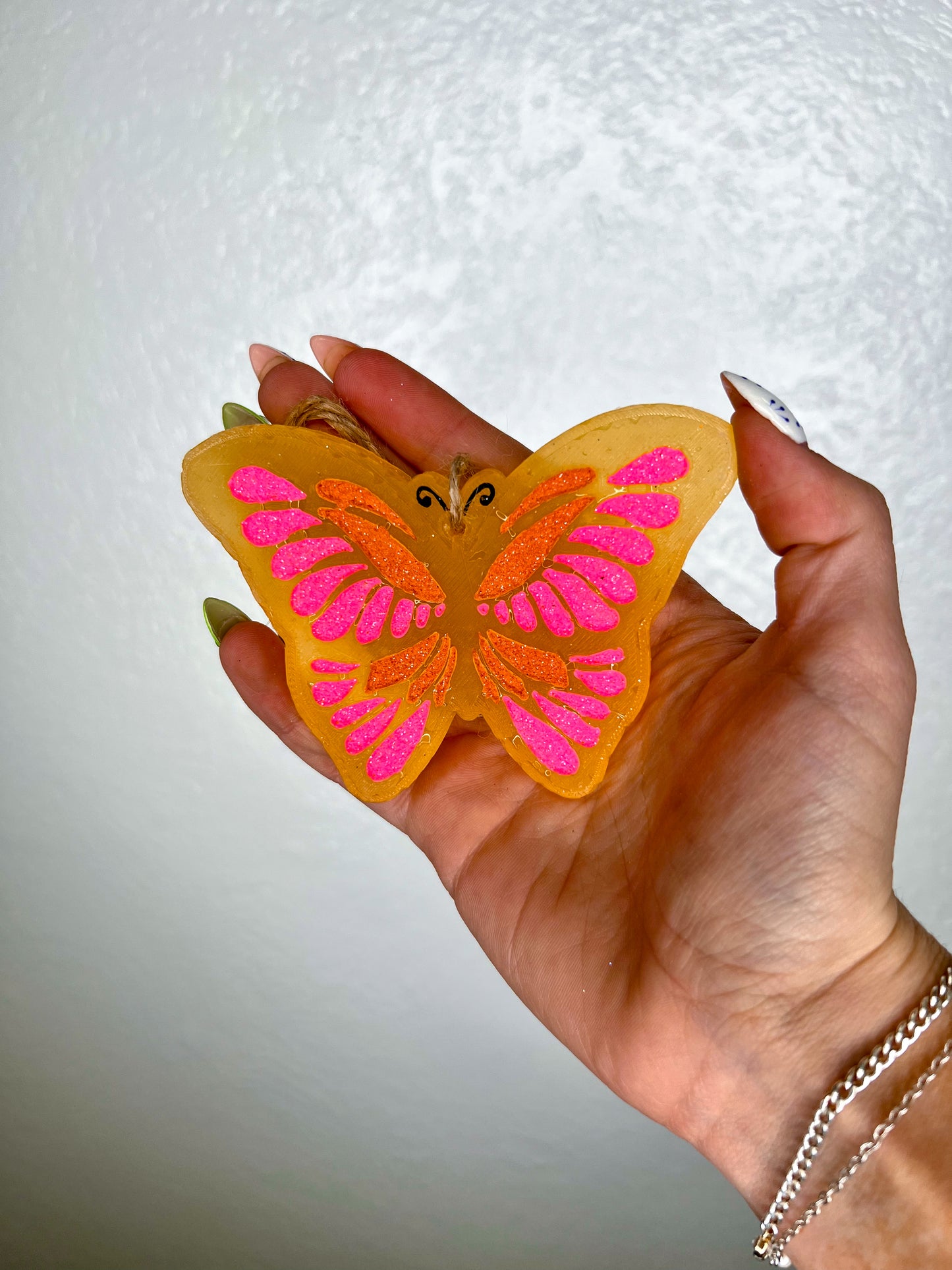 Spring Butterfly Car Freshie-Southern Creek Wholesale-Cucumber Melon-Yellow-The Twisted Chandelier